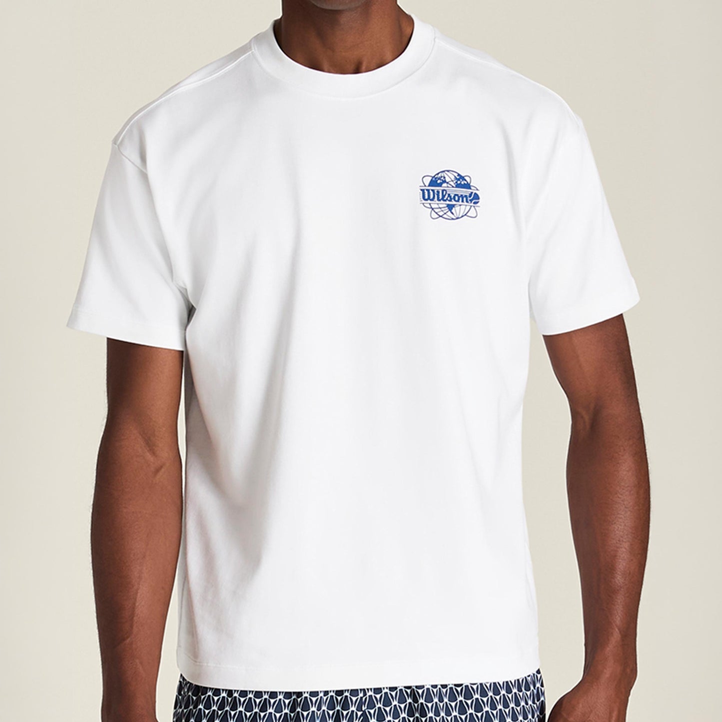 Wilson Wilson Classic T-shirt Hommes - blanc, bleu clair