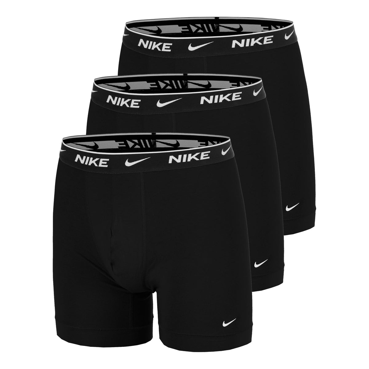 Nike Essential Cotton Stretch Caleçon Pack de 3 Hommes - noir, noir