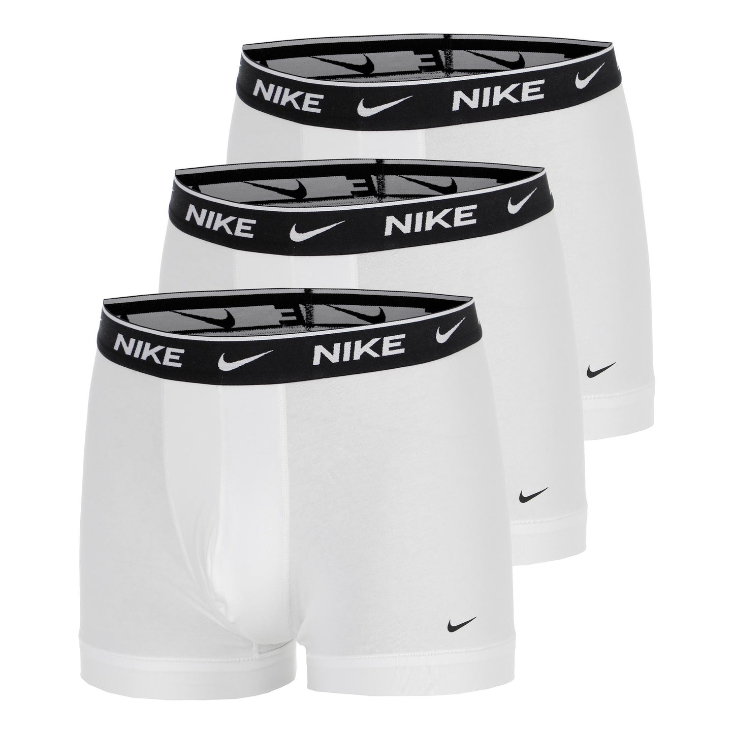 Nike Essential Cotton Stretch Trunk Caleçon Pack de 3 Hommes - blanc, blanc