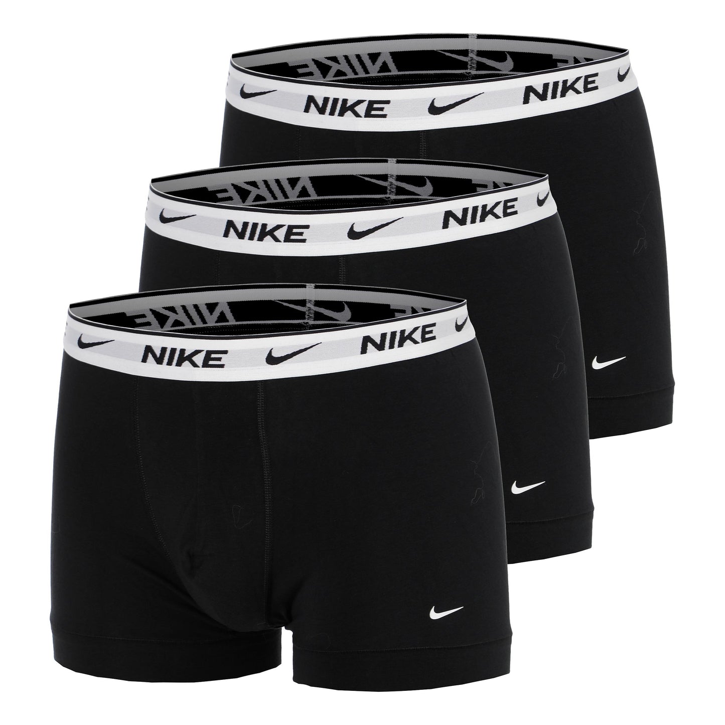 Nike Essential Cotton Stretch Trunk Caleçon Pack de 3 Hommes - noir, blanc