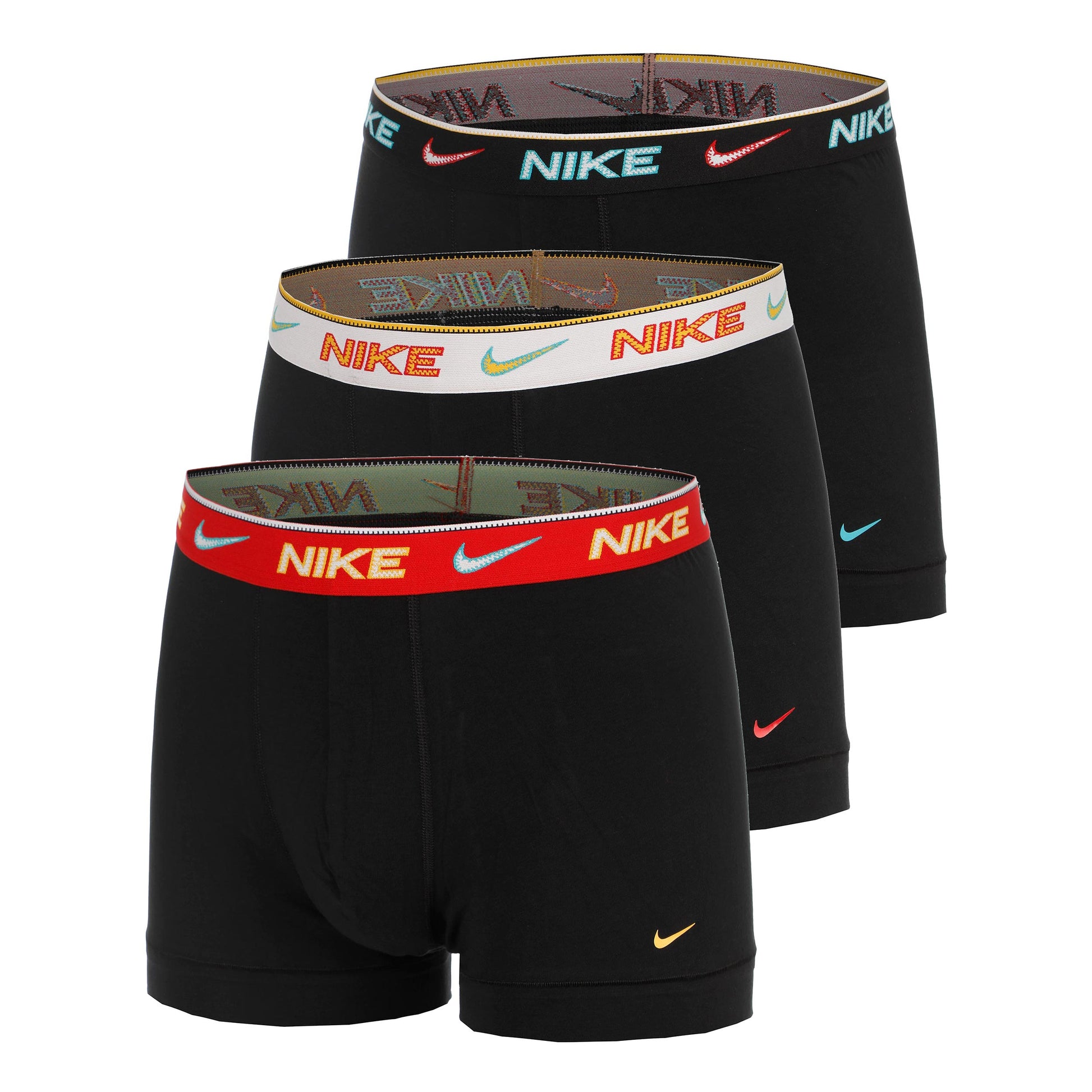 Nike Essential Cotton Stretch Trunk Caleçon Pack de 3 Hommes - gris