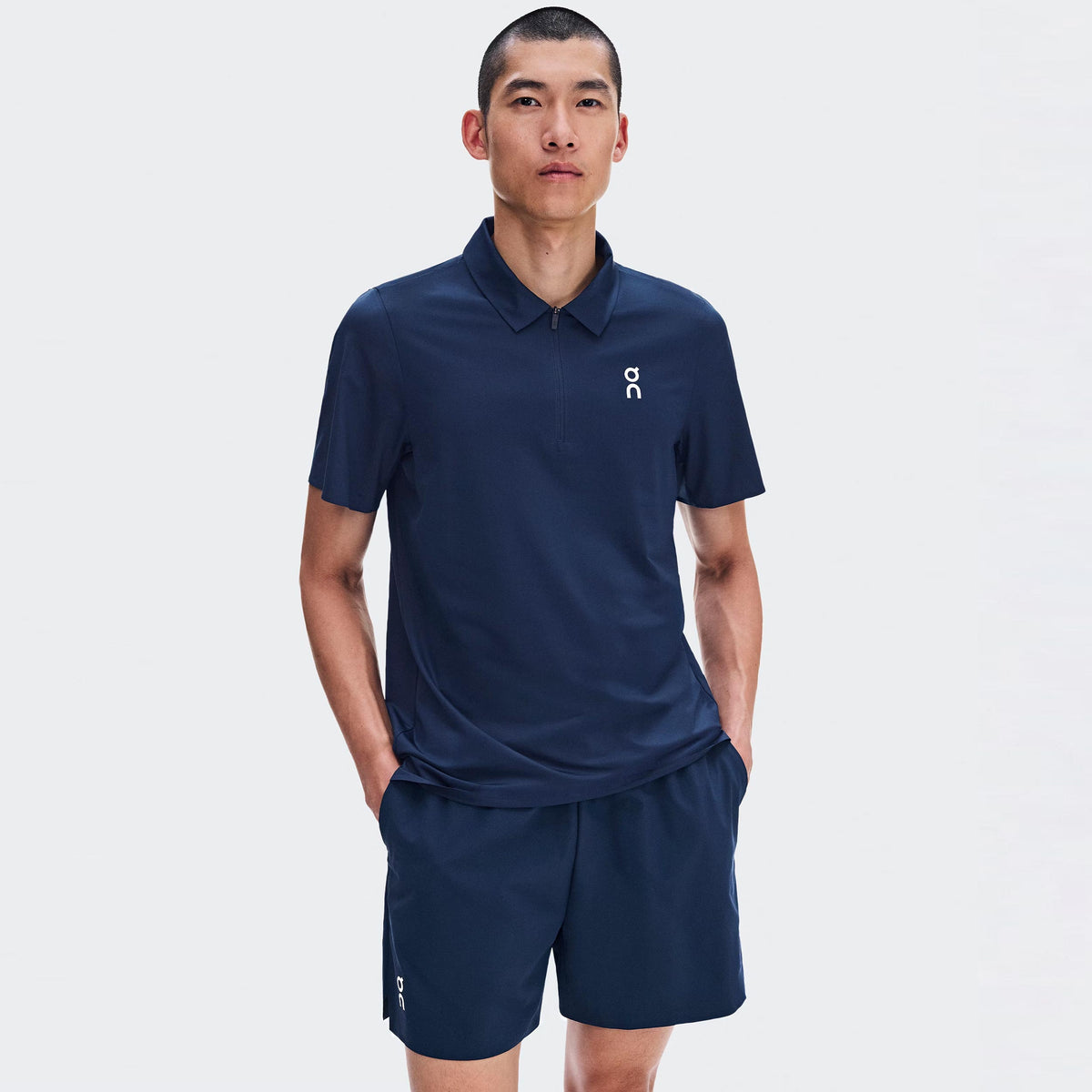 On Court Polo Hommes - bleu foncé
