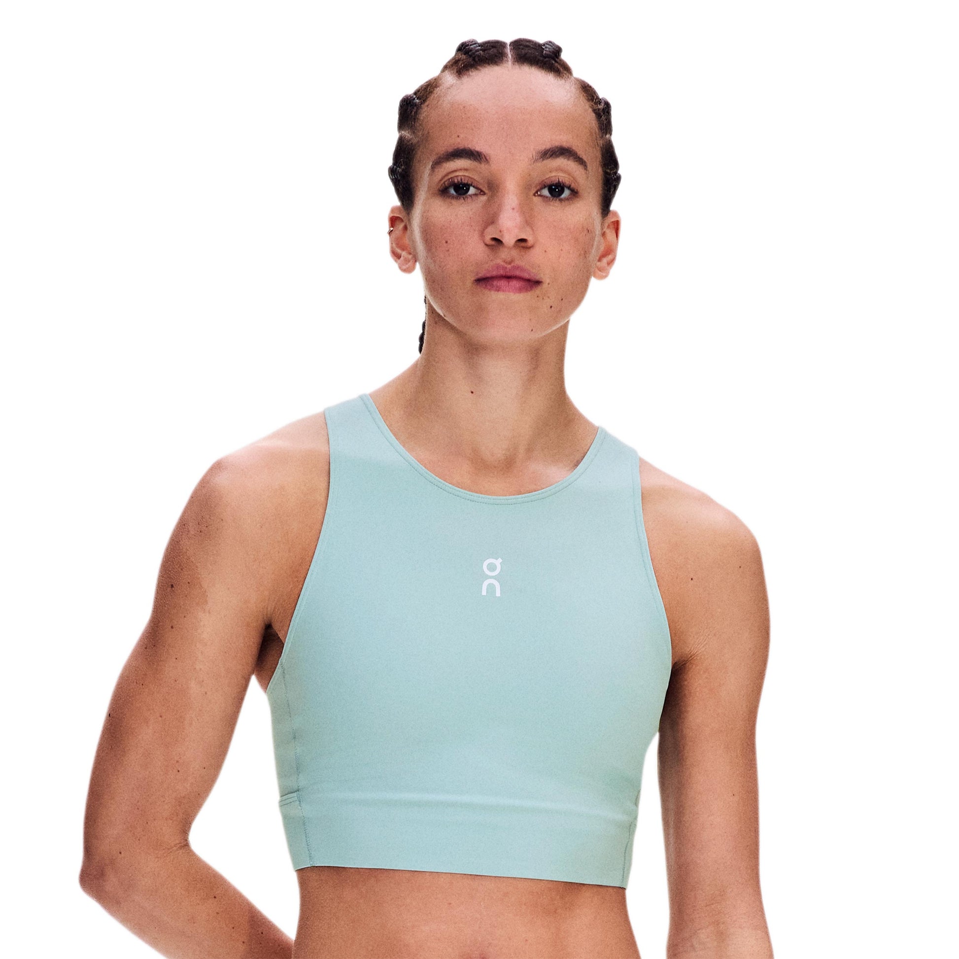 On Court Crop Débardeur tank top Femmes - bleu gris