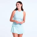 Paris Weave Débardeur tank top Femmes - bleu clair, blanc