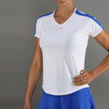 T-shirt Femmes-blanc, bleu