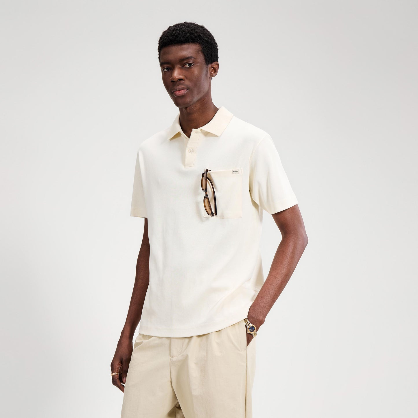 Ellesse Arivito Polo Hommes - crème