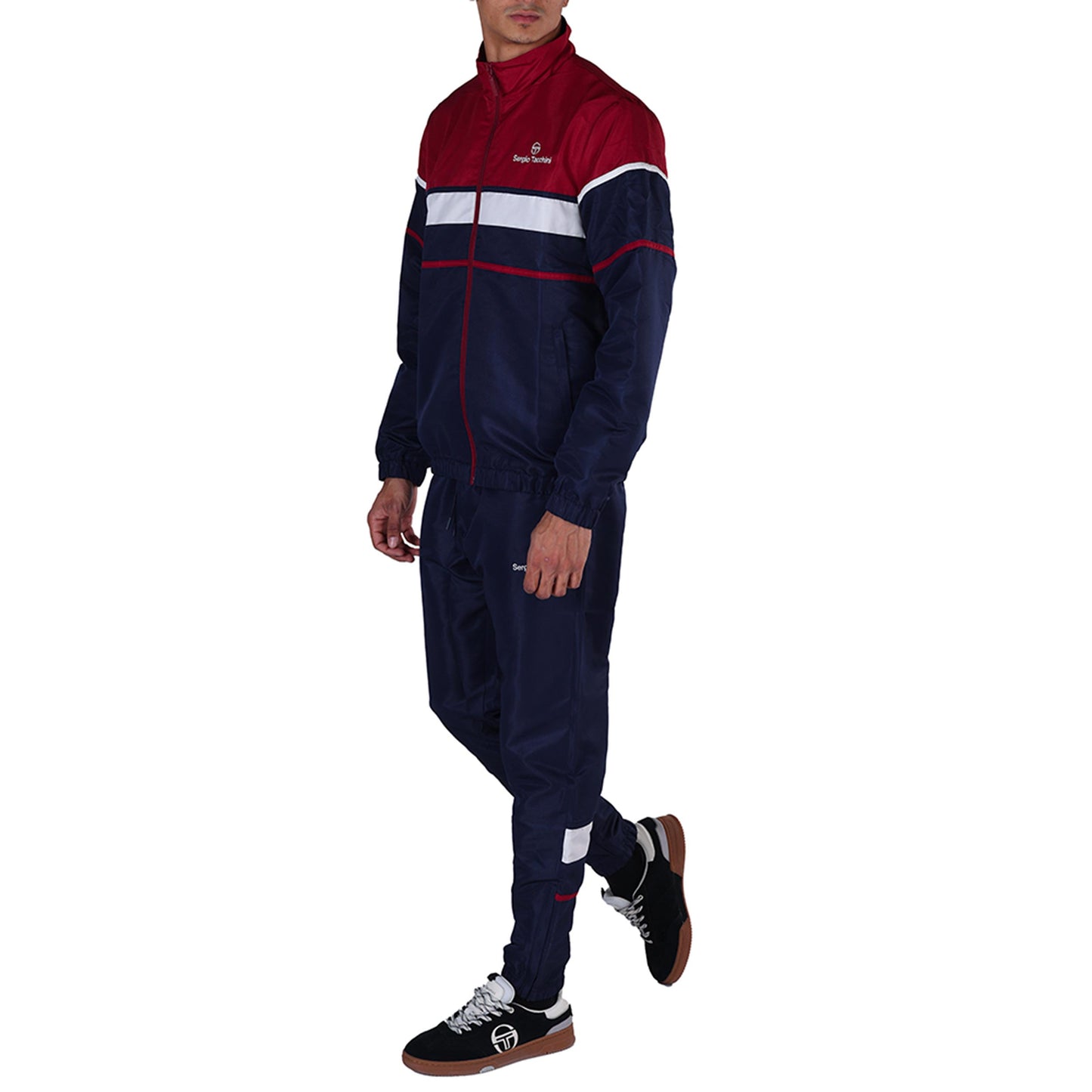 Sergio Tacchini Scorpione Survêtement Hommes - bleu foncé, rouge foncé