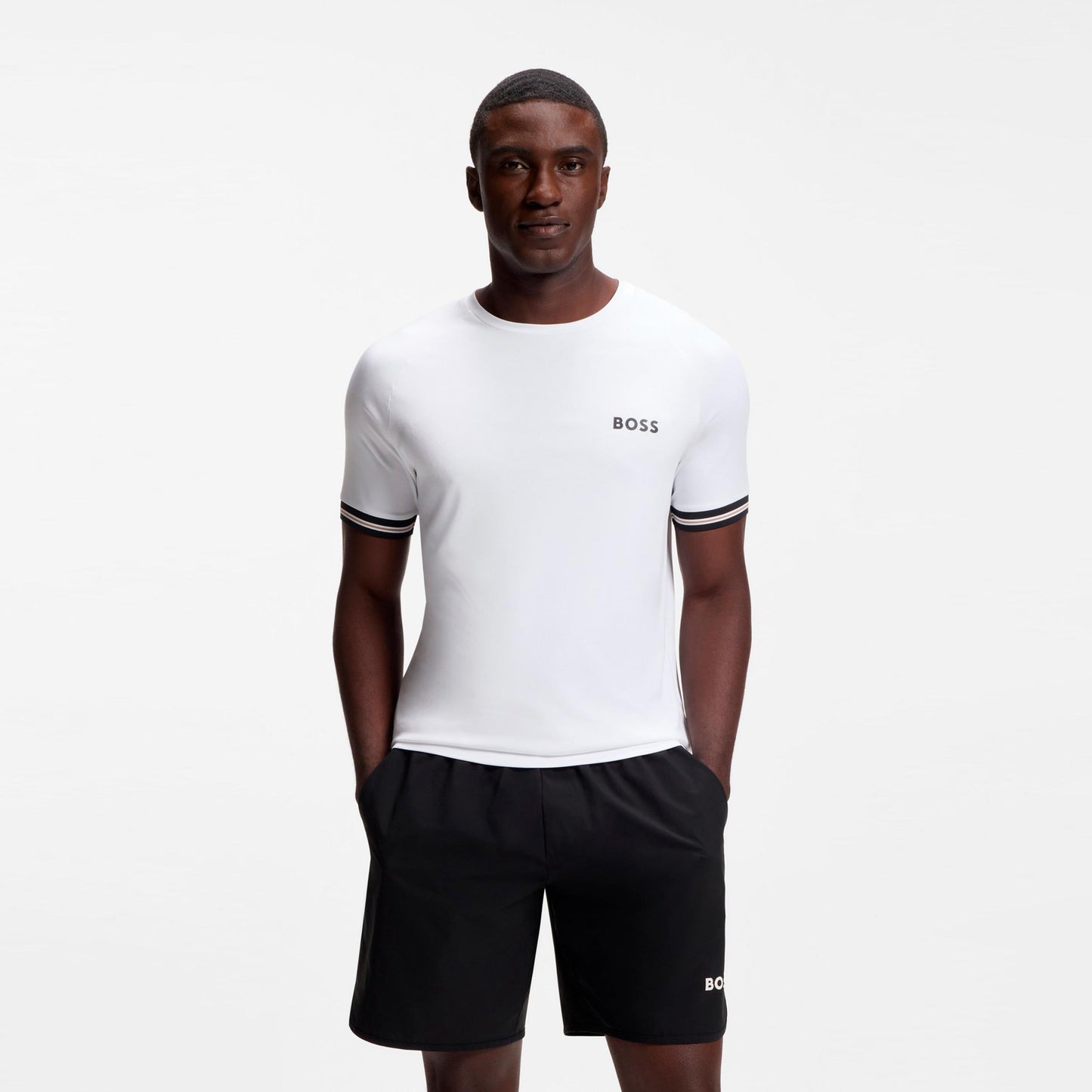 BOSS Serve 2 T-shirt Hommes-blanc