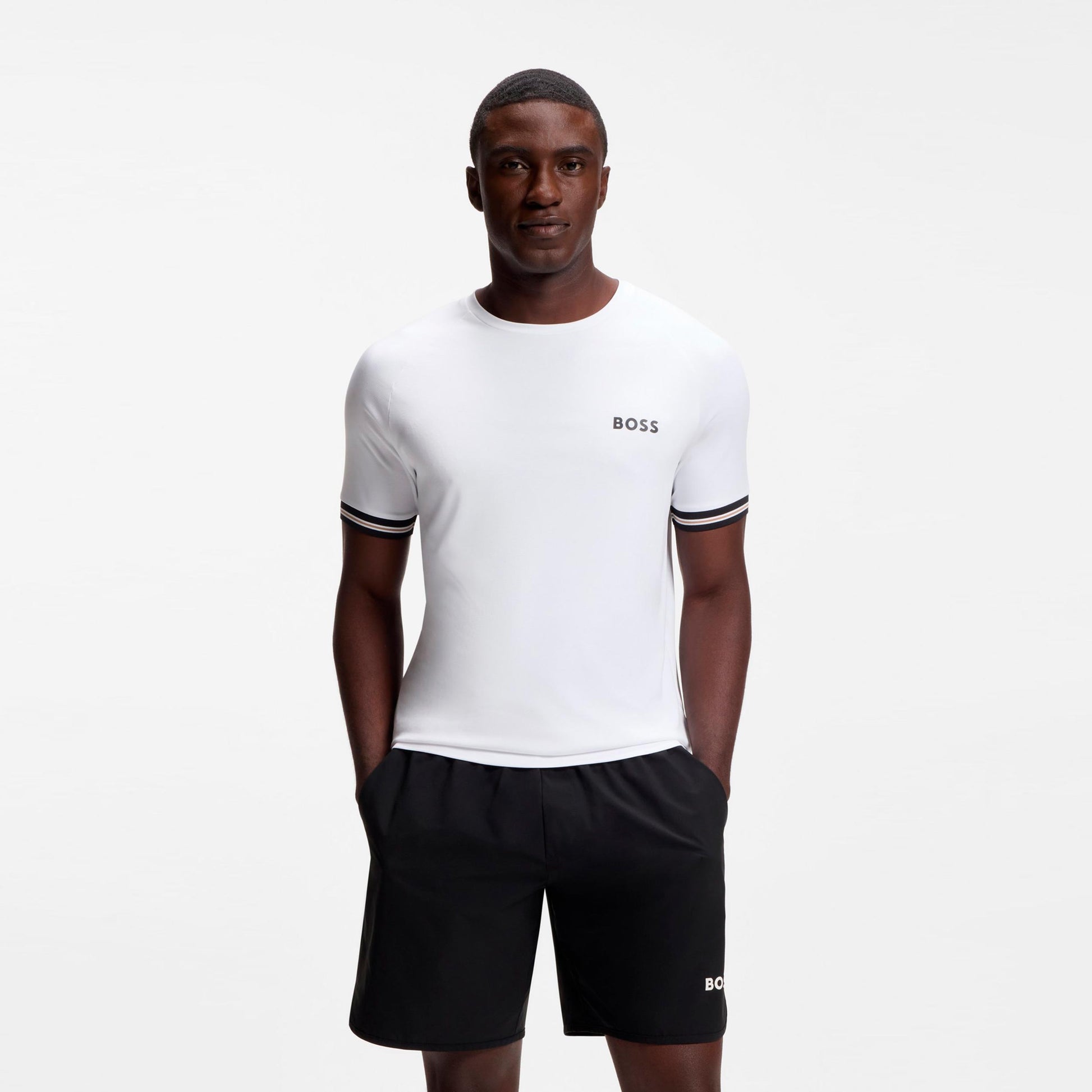 BOSS Serve 2 T-shirt Hommes-blanc