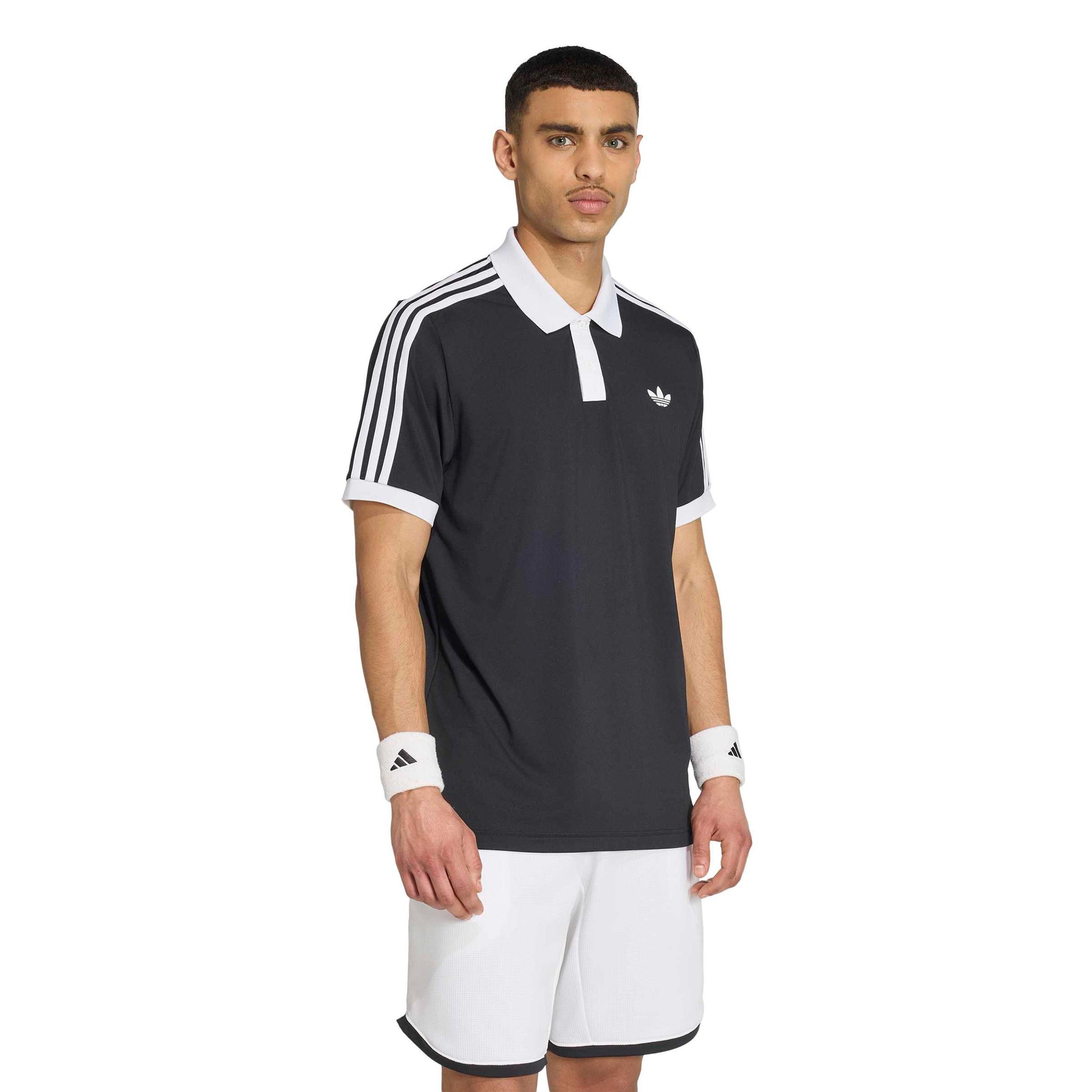 adidas Classics Polo Hommes - noir, blanc