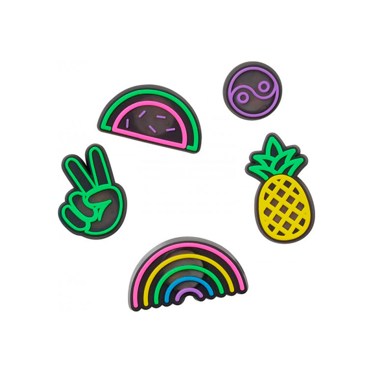 Crocs Lights Up Fun Sonstiges Pack de 5 Unisex - multicouleur