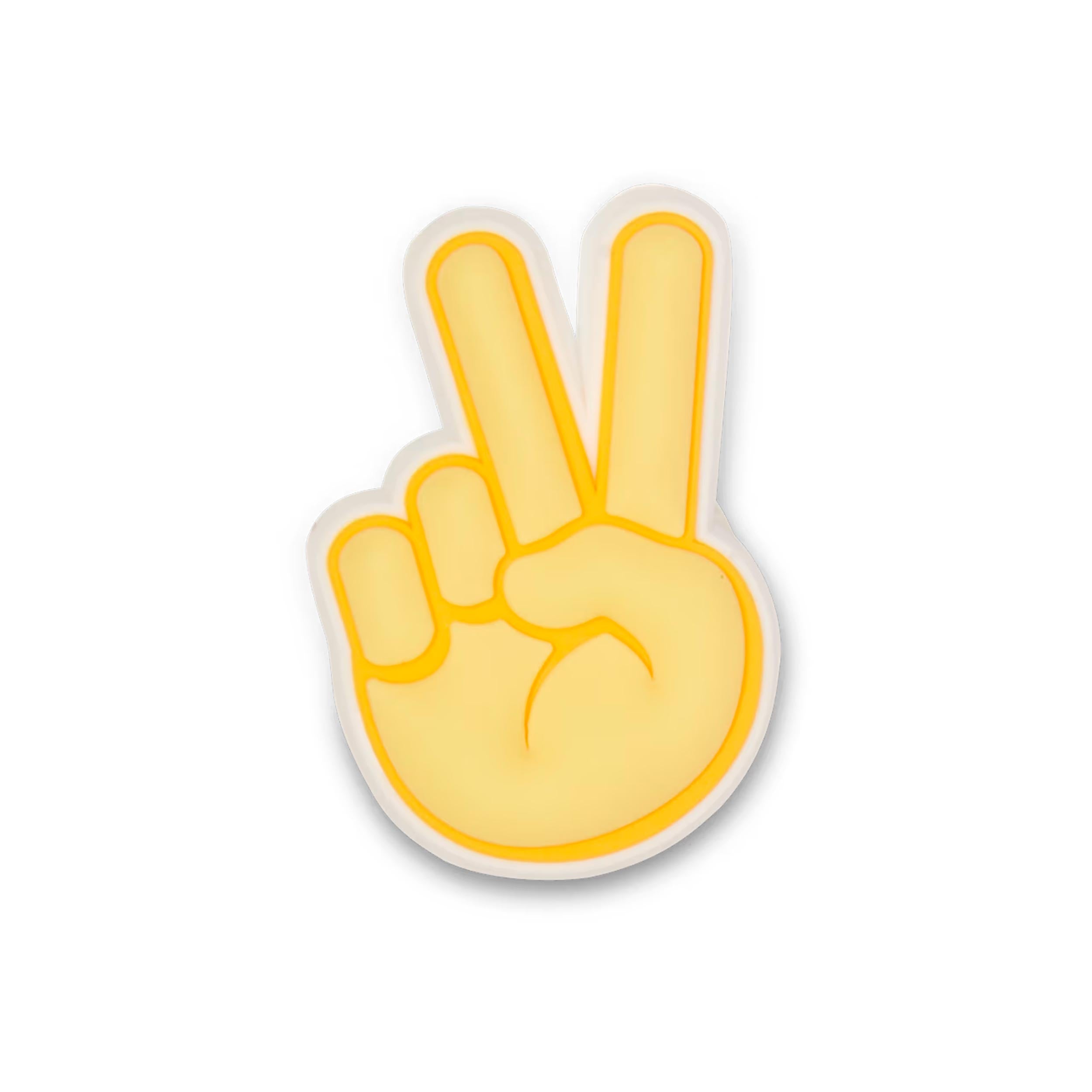Crocs Peace Hand Sign Sonstiges Unisex - jaune, blanc