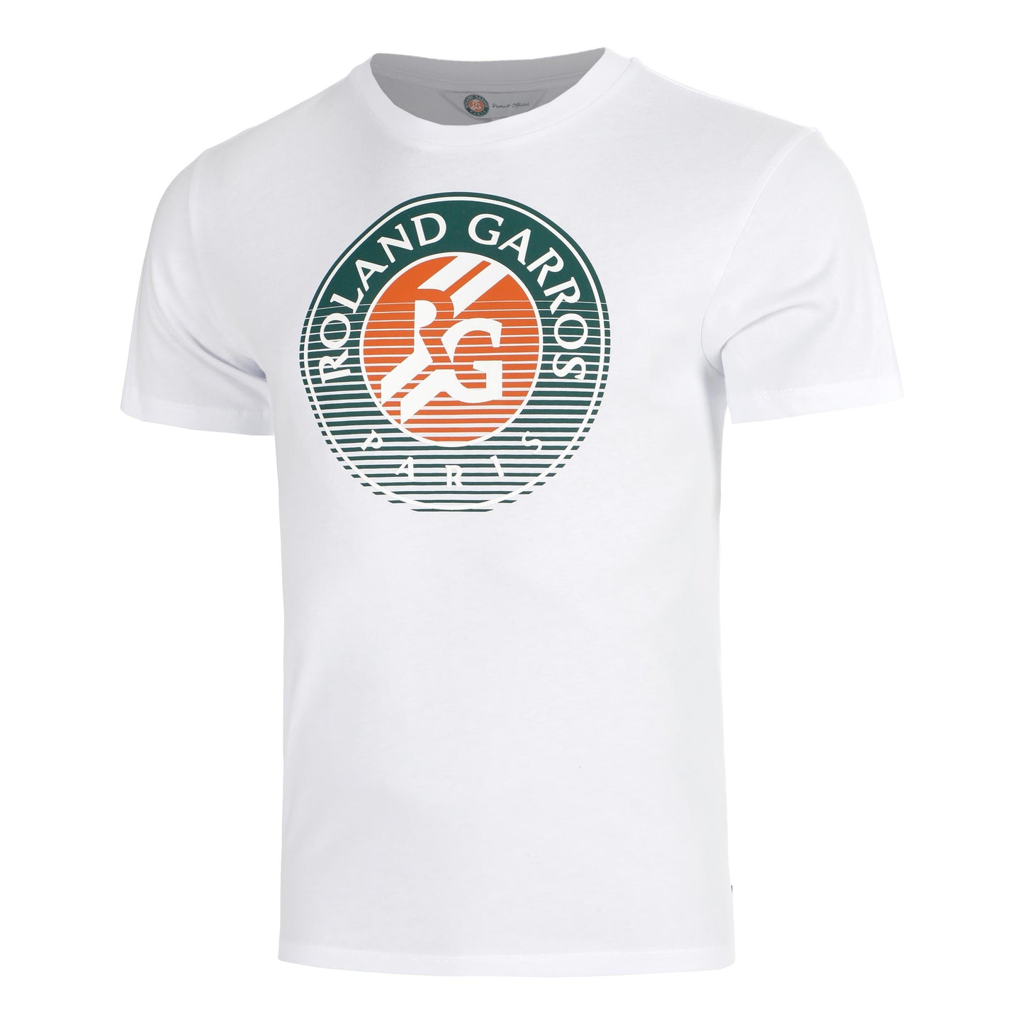 Roland Garros Big Logo T-shirt Hommes - blanc