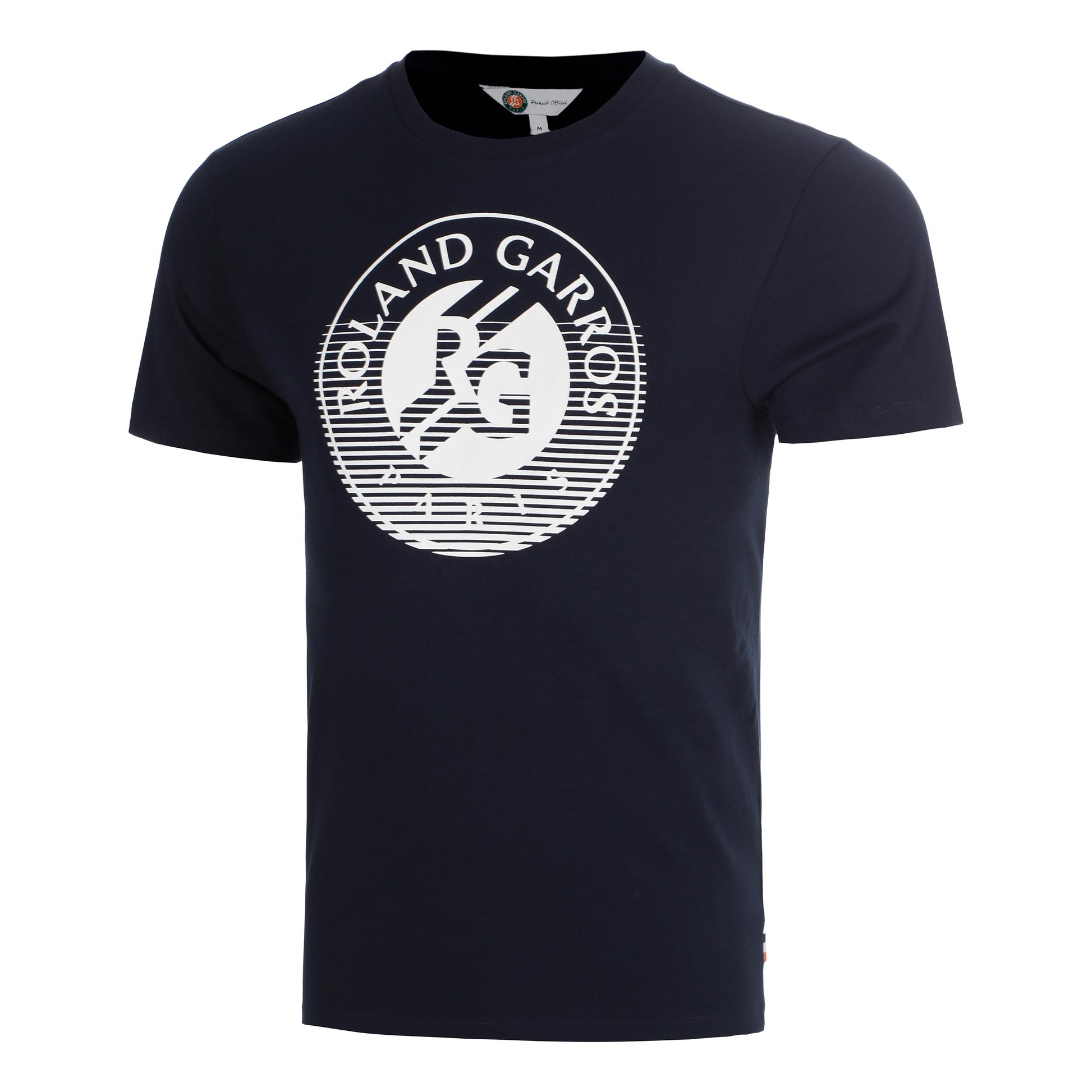 Roland Garros Big Logo T-shirt Hommes - bleu foncé