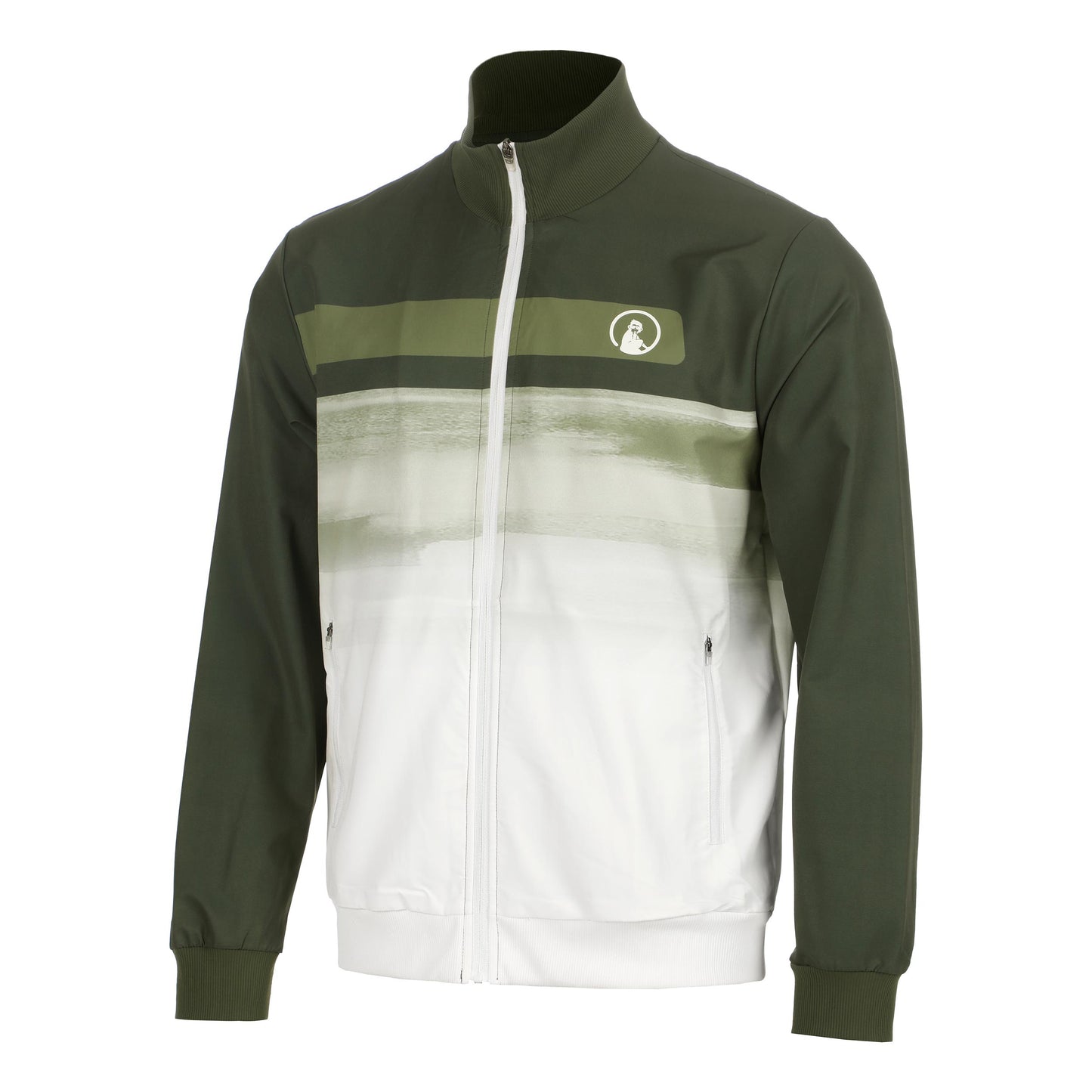 Quiet Please Memories Faded Wipe Veste de survêtement Hommes - vert foncé
