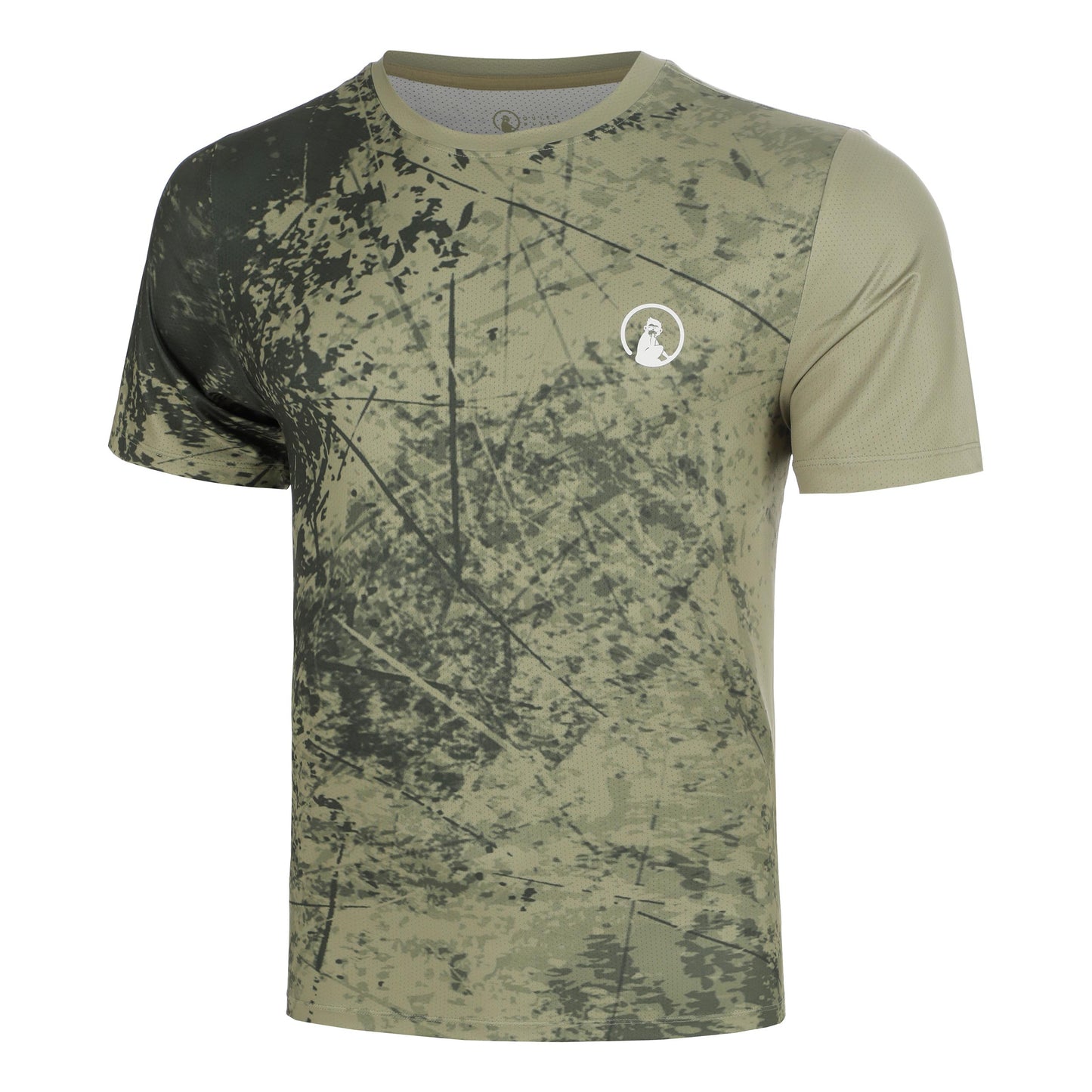 Quiet Please Memories Receiver Scrubbled T-shirt Hommes - kaki