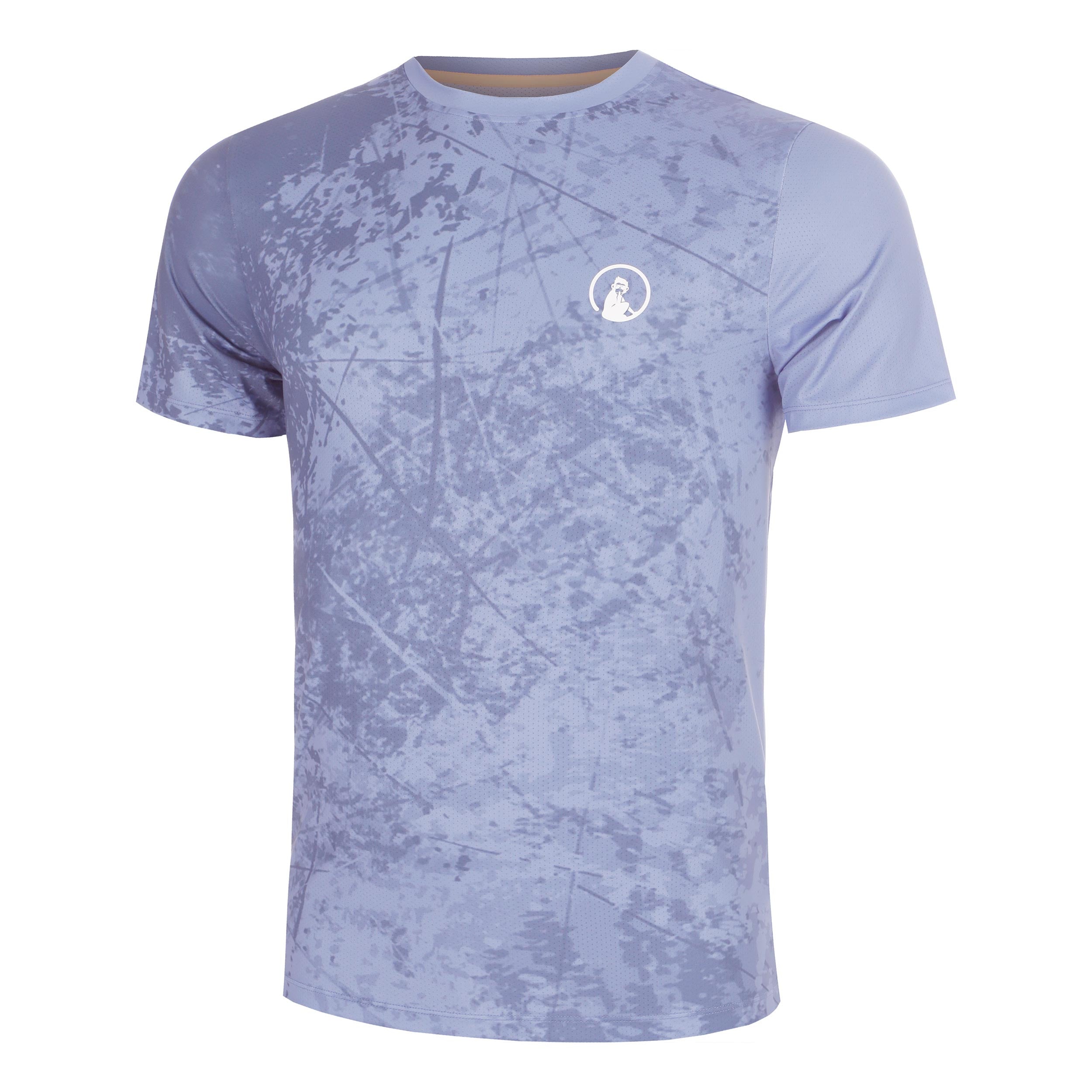 Quiet Please Glow Receiver Scrubbled T-shirt Hommes - bleu