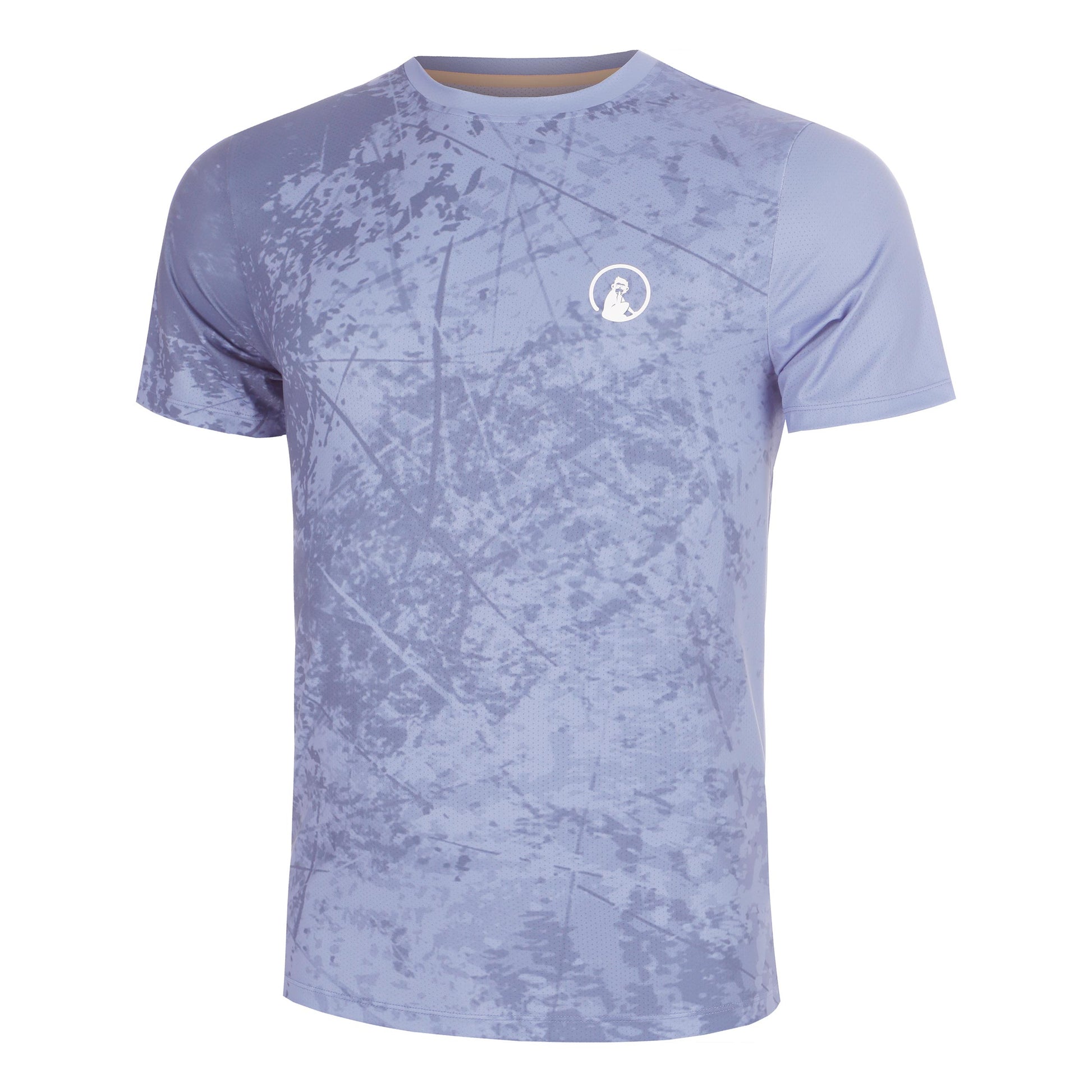 Quiet Please Glow Receiver Scrubbled T-shirt Hommes - bleu
