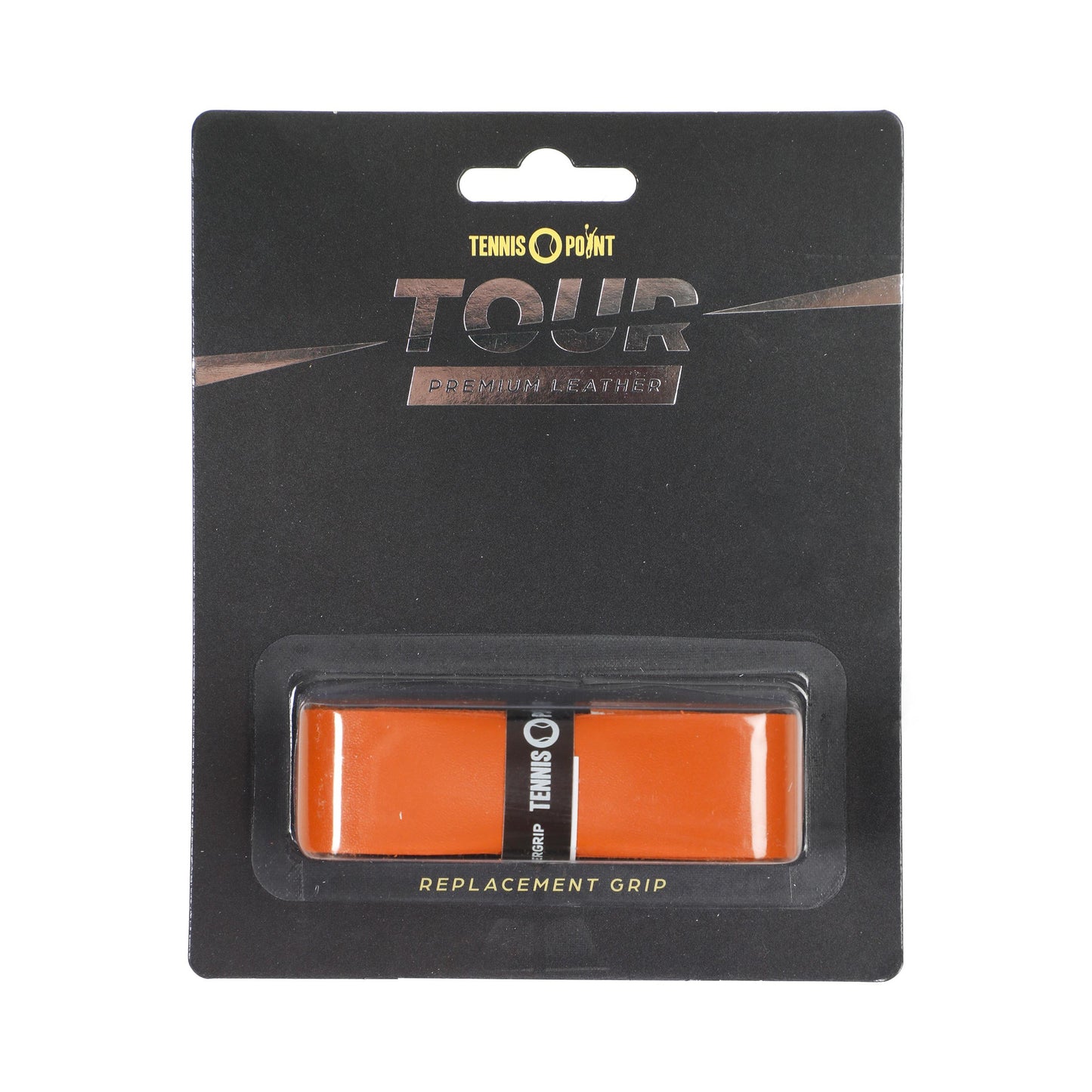 Tennis-Point Tour Leather Replacement Grip Pack 1 unité - marron