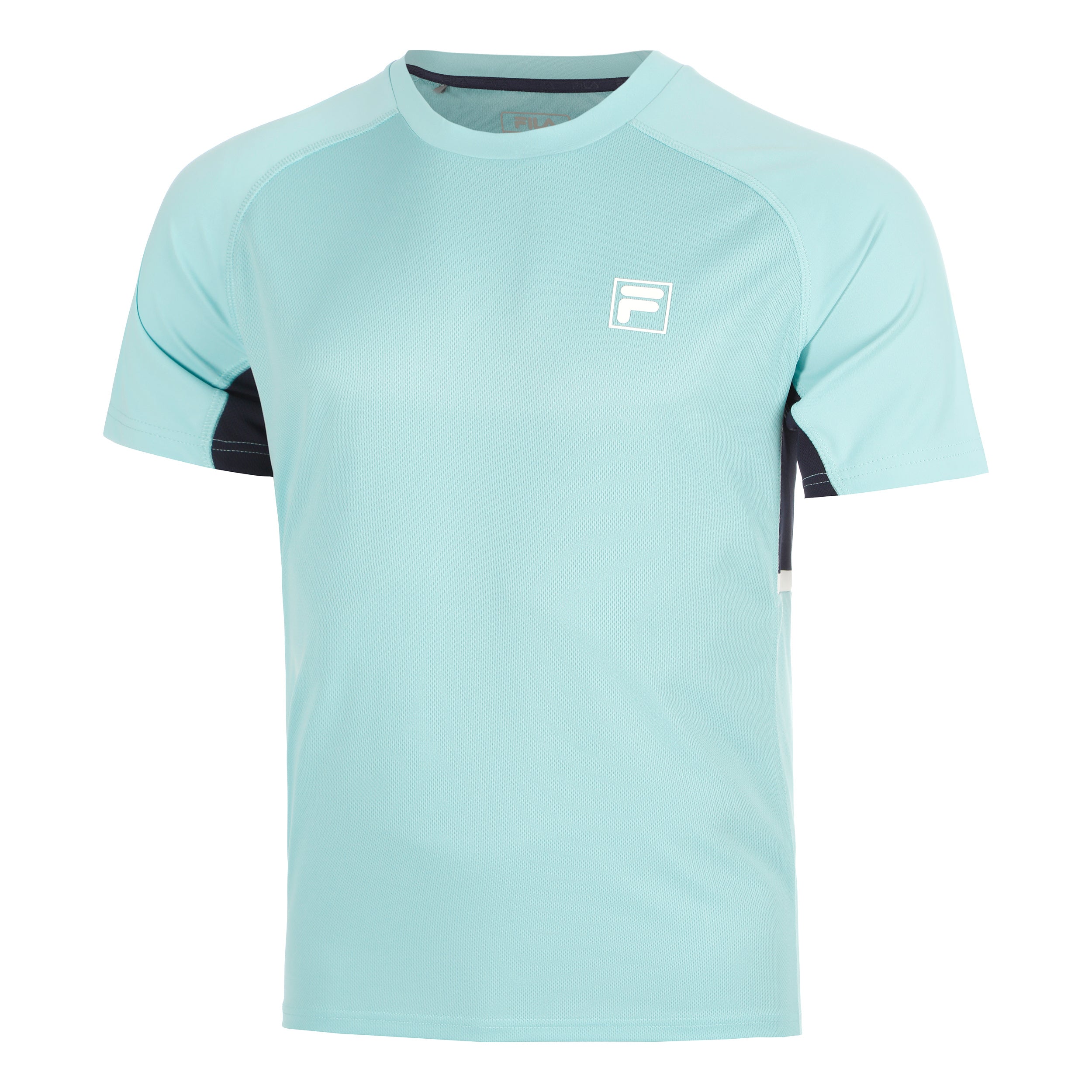 Fila Thilo T-shirt Hommes - menthe, bleu foncé