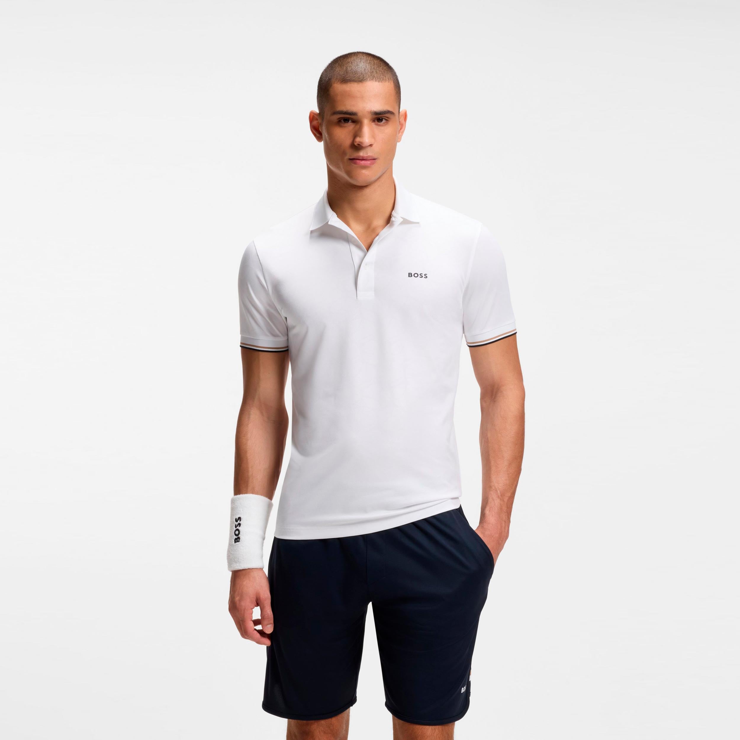 BOSS Game 1 Polo Hommes - blanc