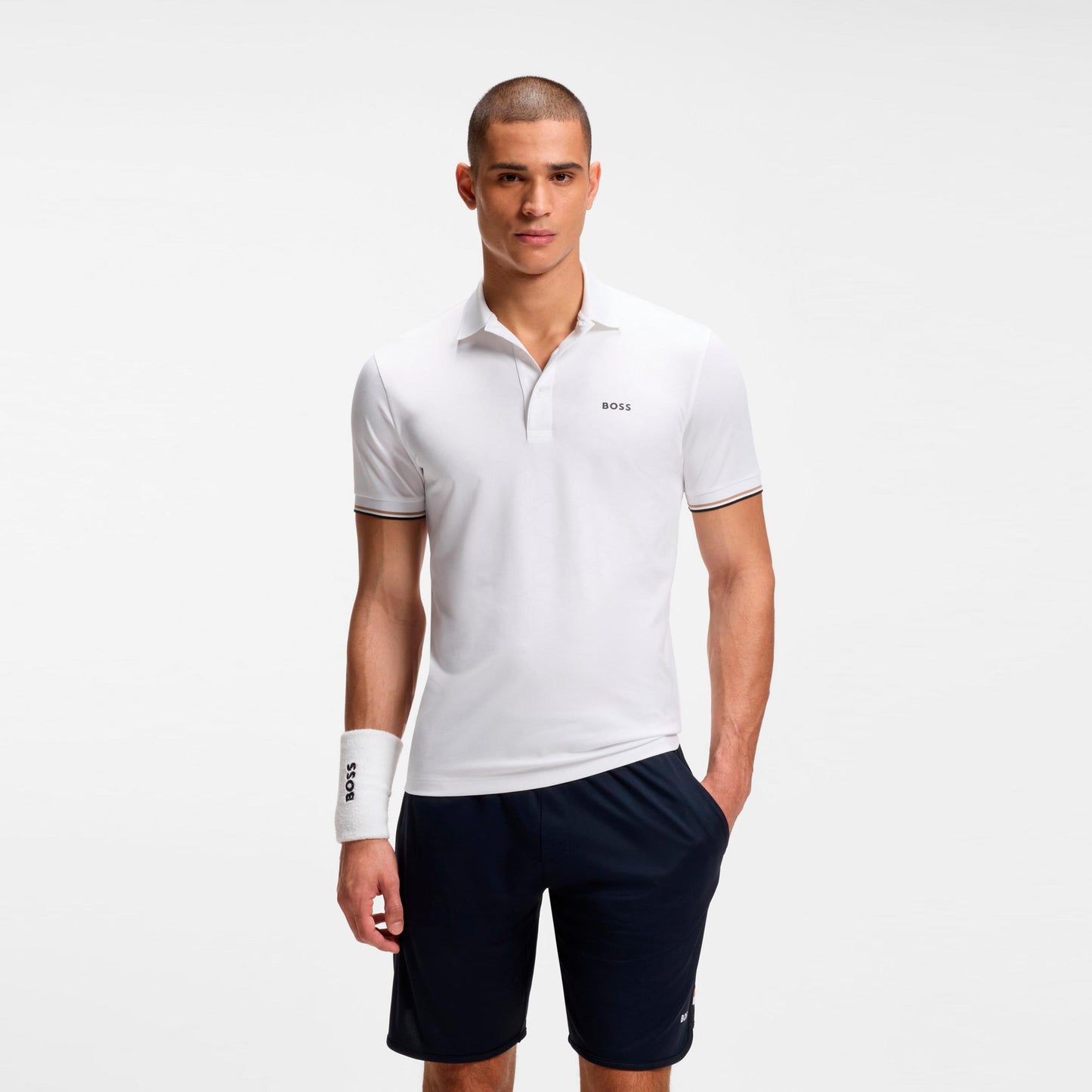 BOSS Game 1 Polo Hommes - blanc