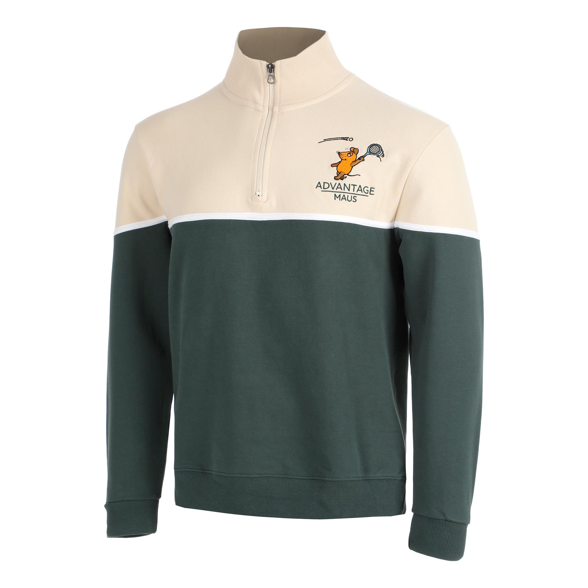Lobster & Lemonade Maus Tennis Sweat-shirt Unisex - crème, vert