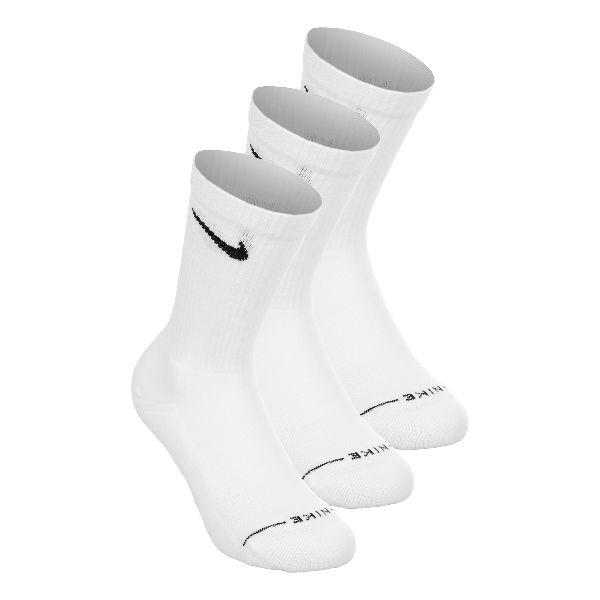 Nike Crew Chaussettes de tennis Pack de 3 Unisex - blanc