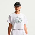 Slam Crop T-shirt Femmes - blanc