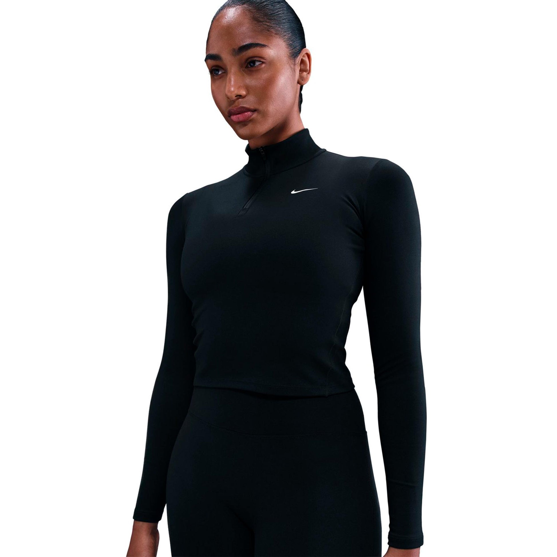Nike One Dri-Fit Quarter Zip Haut manches longues Femmes - noir