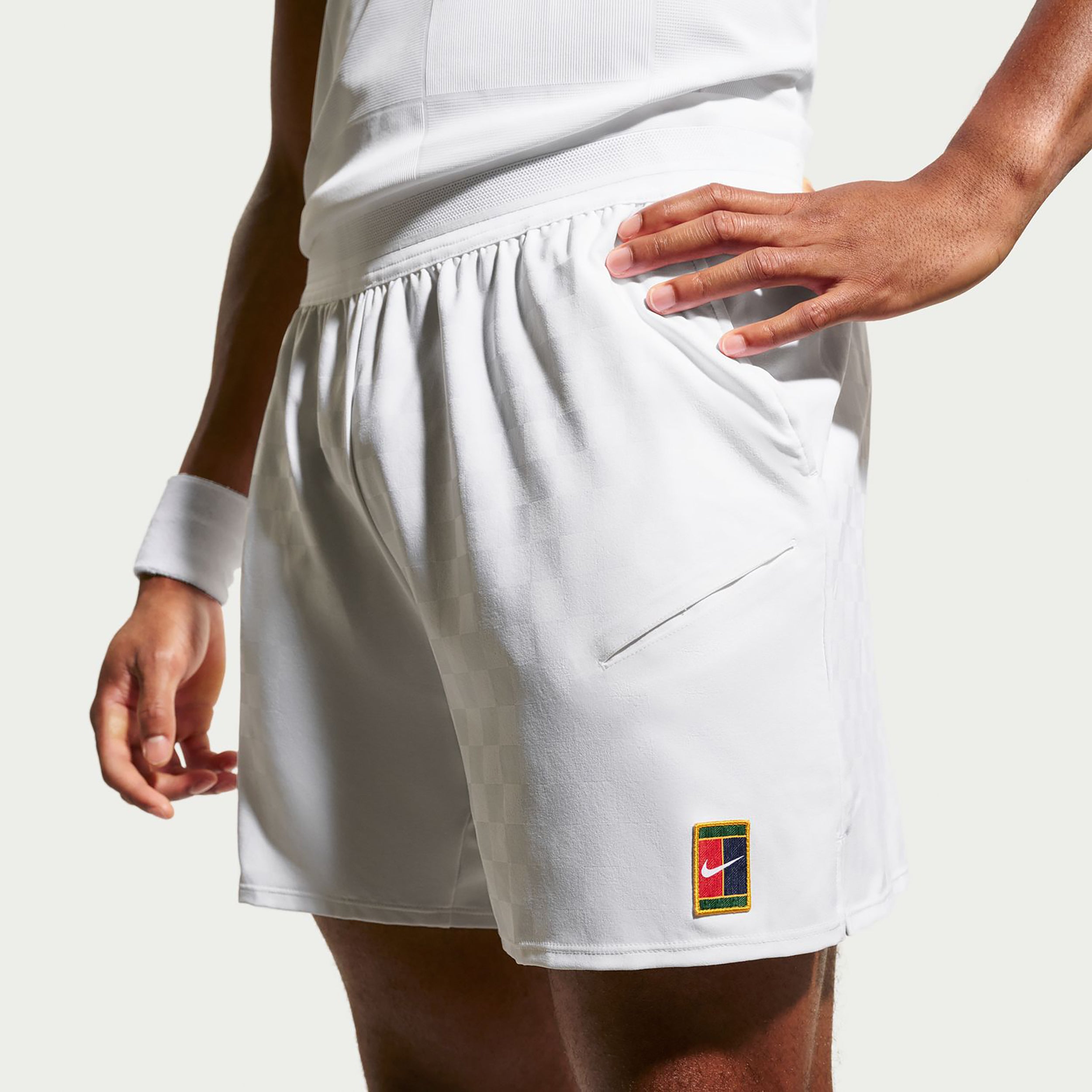Nike Court Dri-Fit Slam Shorts Hommes - blanc