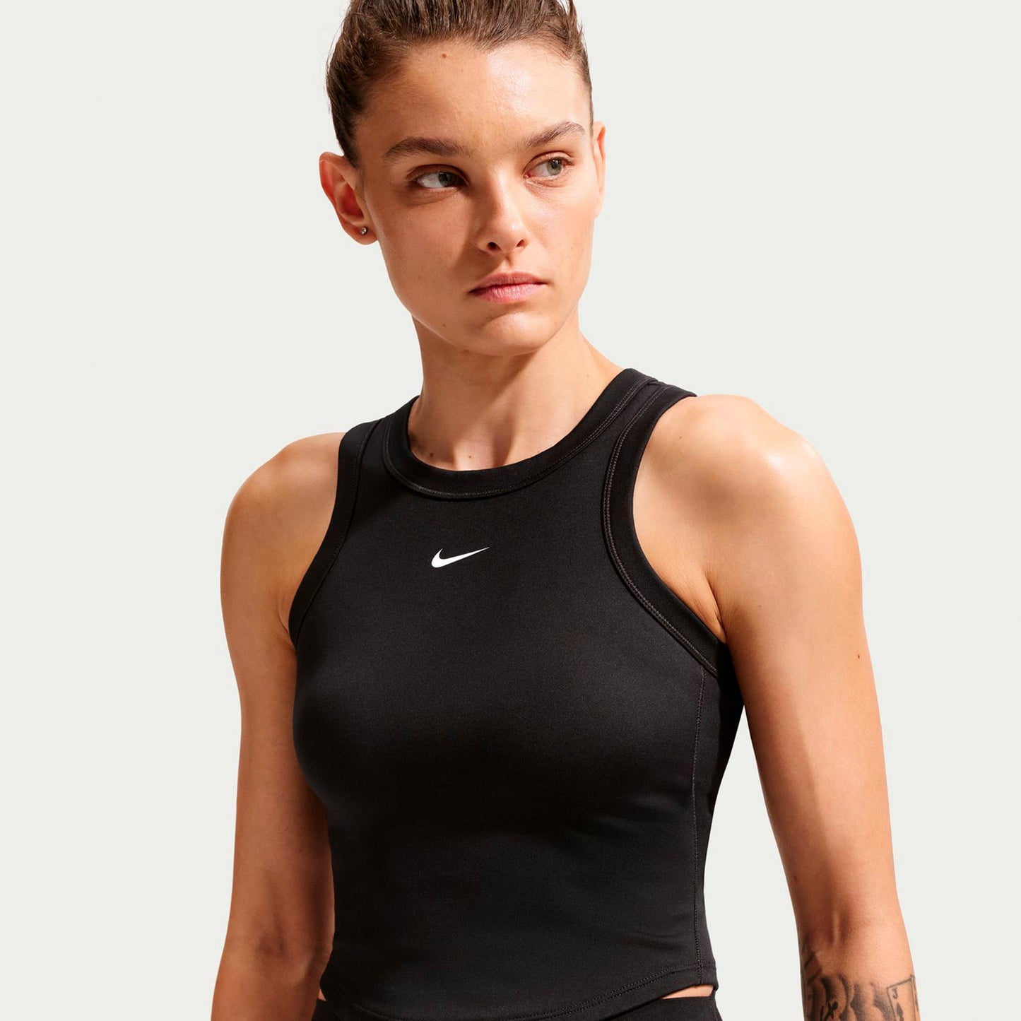 Nike One Fitted Dri-Fit Crop Débardeur tank top Femmes - noir