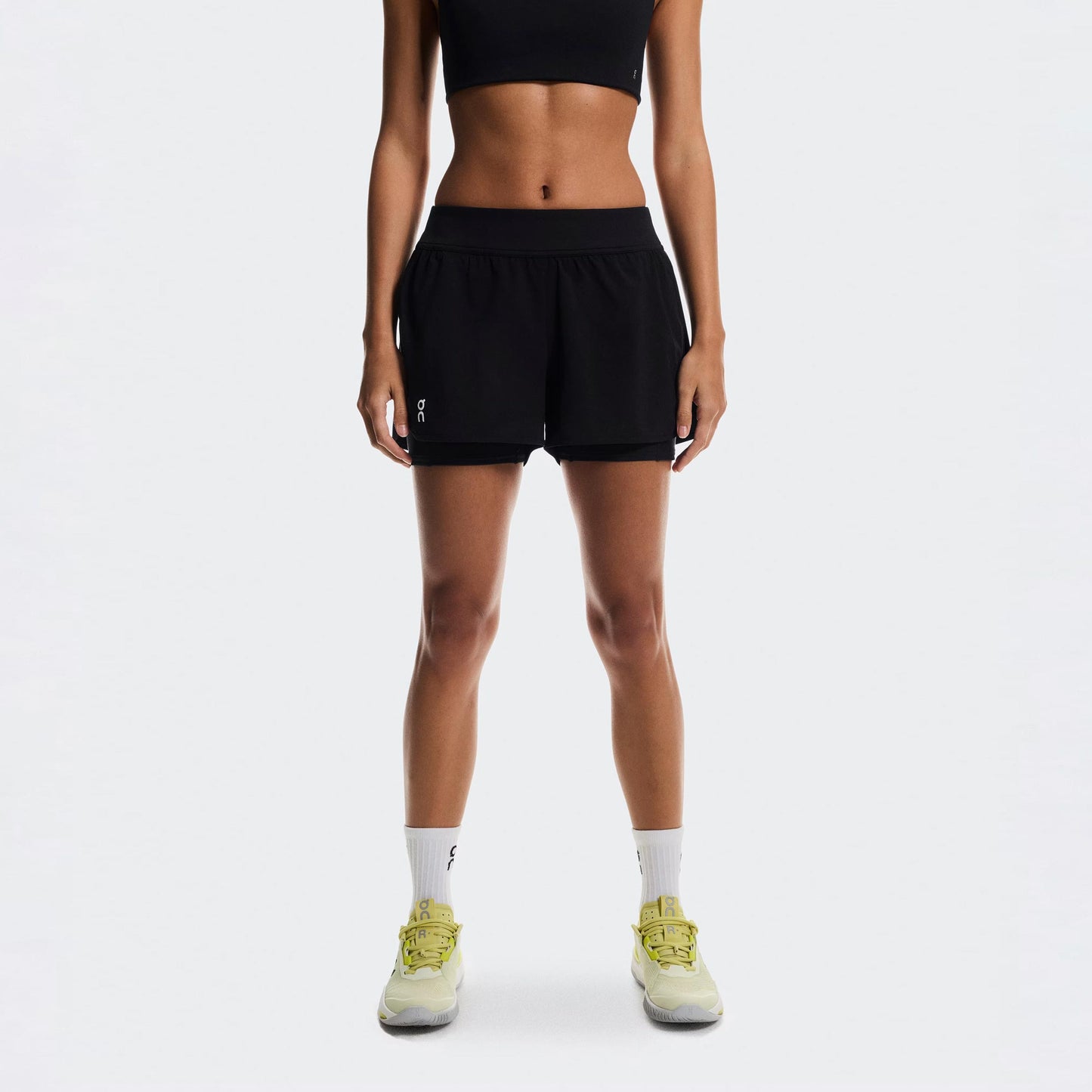 On 3" Court Shorts 2-in-1 Shorts Femmes - noir