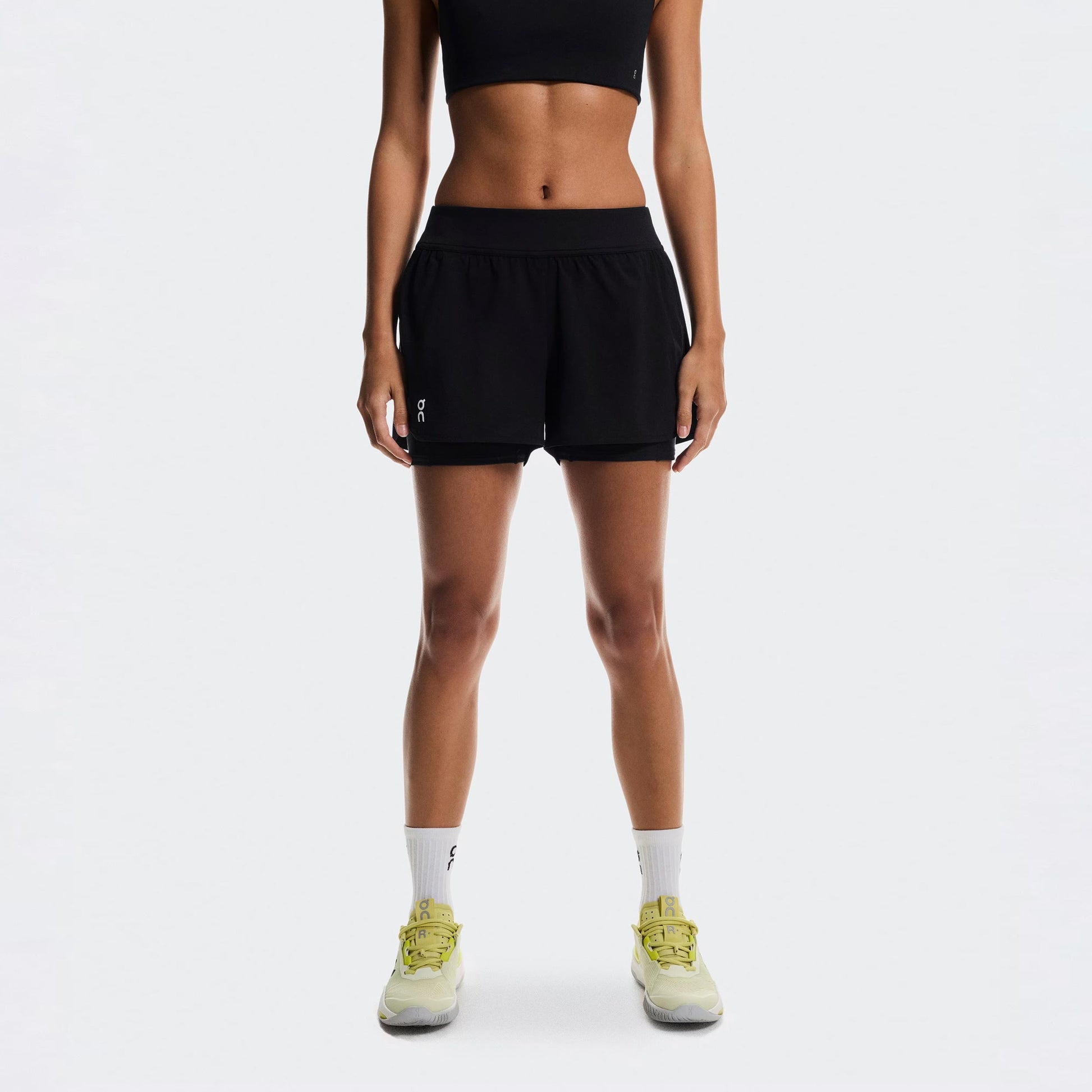 On 3" Court Shorts 2-in-1 Shorts Femmes - noir