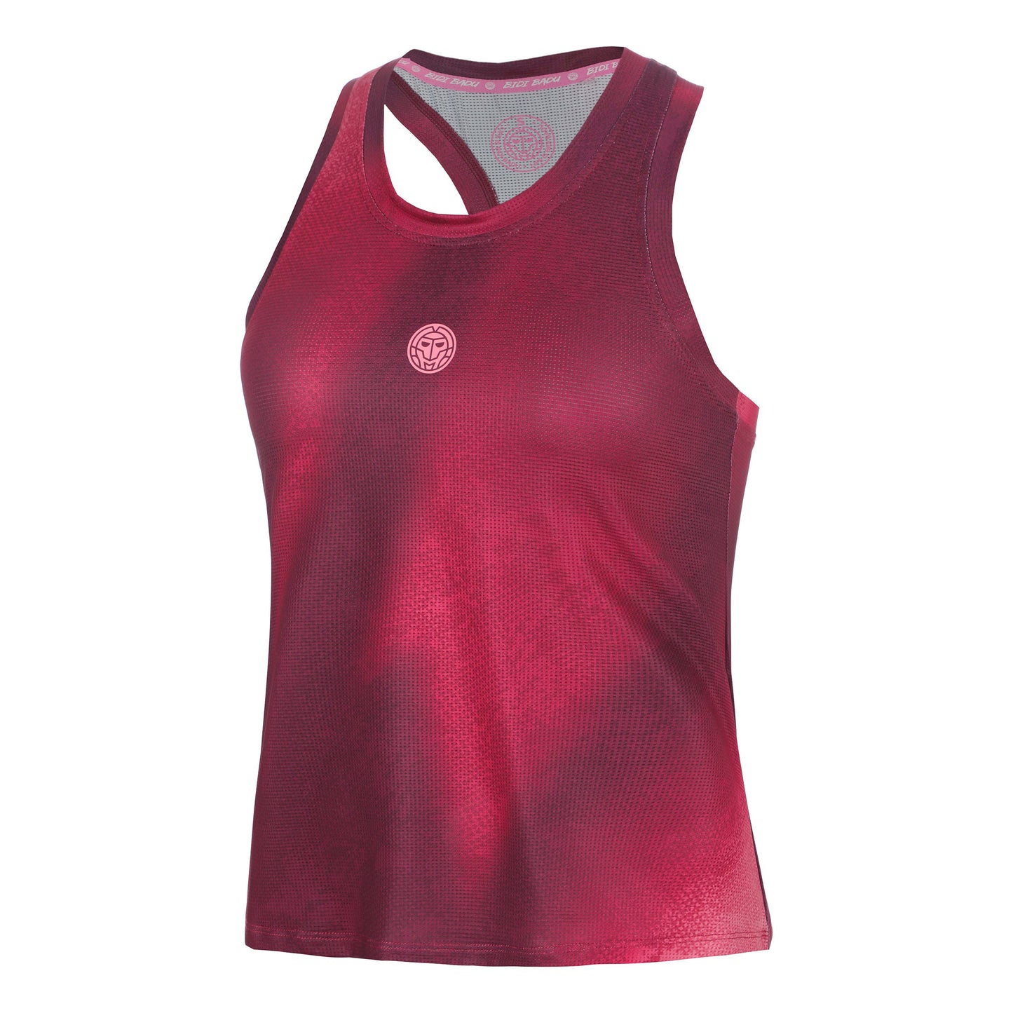 BIDI BADU Freeze Out Racerback Printed  Débardeur tank top Femmes - rouge foncé, rose