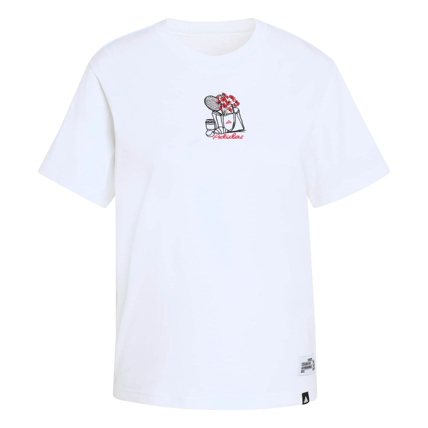 adidas MINI Embroidery Graphic T-shirt Femmes - blanc, multicouleur