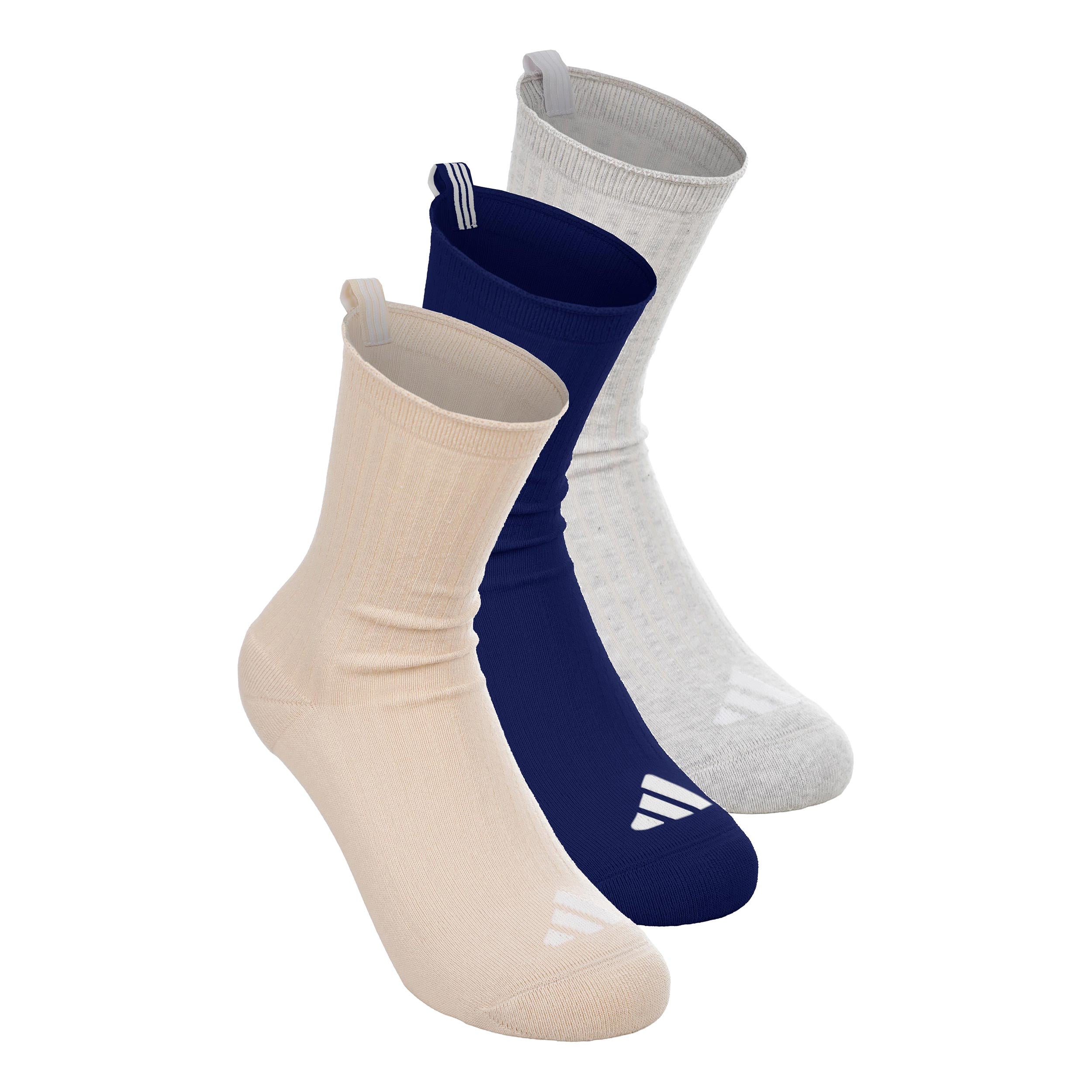 adidas Essentials Crew Chaussettes de tennis Unisex - beige, gris clair