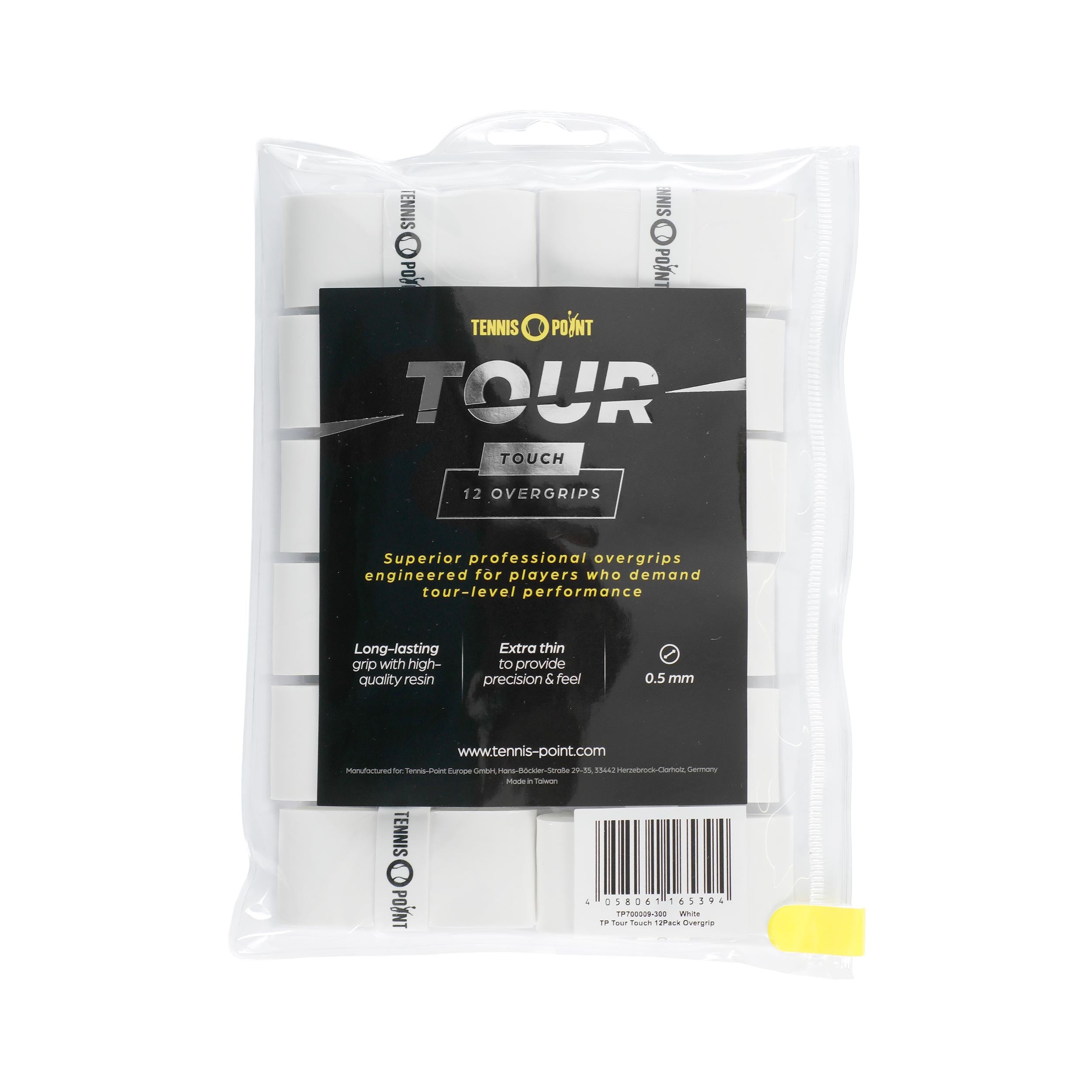 Tennis-Point Tour Touch  Pack de 12 - blanc