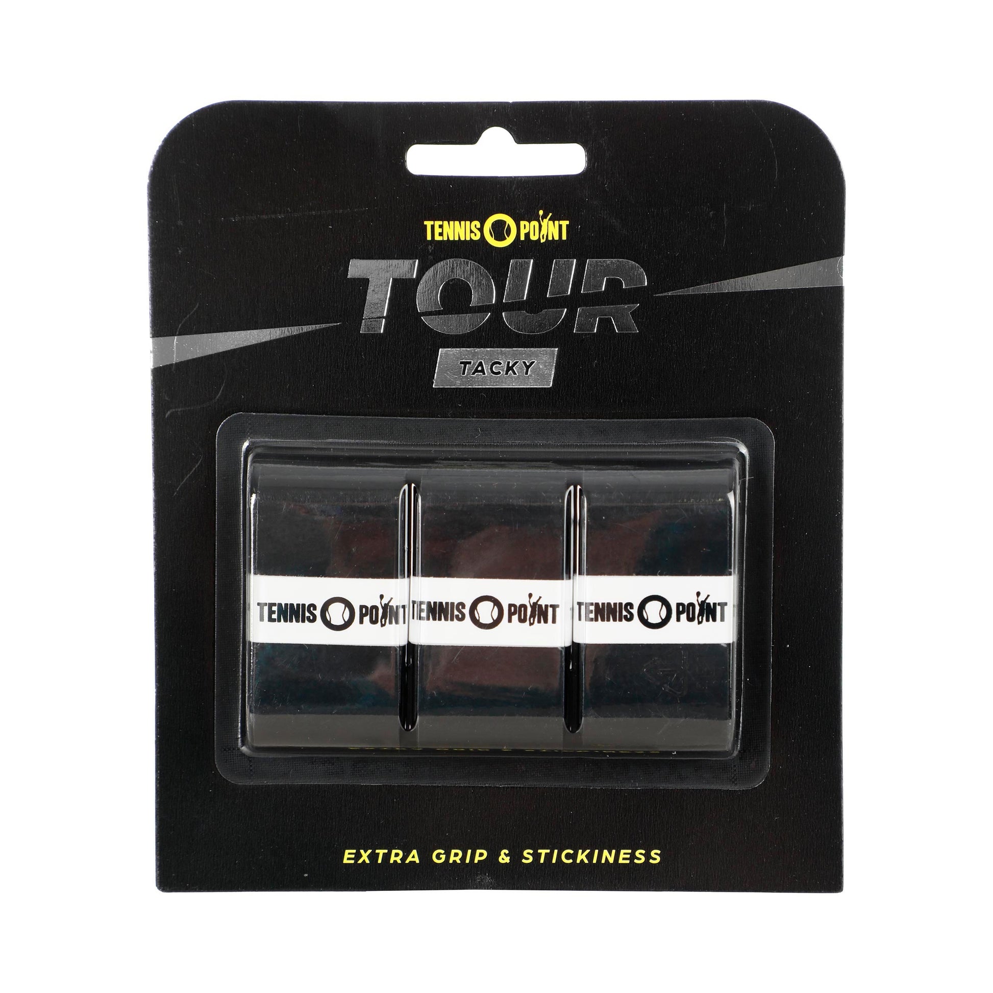 Tennis-Point Tour Tacky Pack de 3 - noir