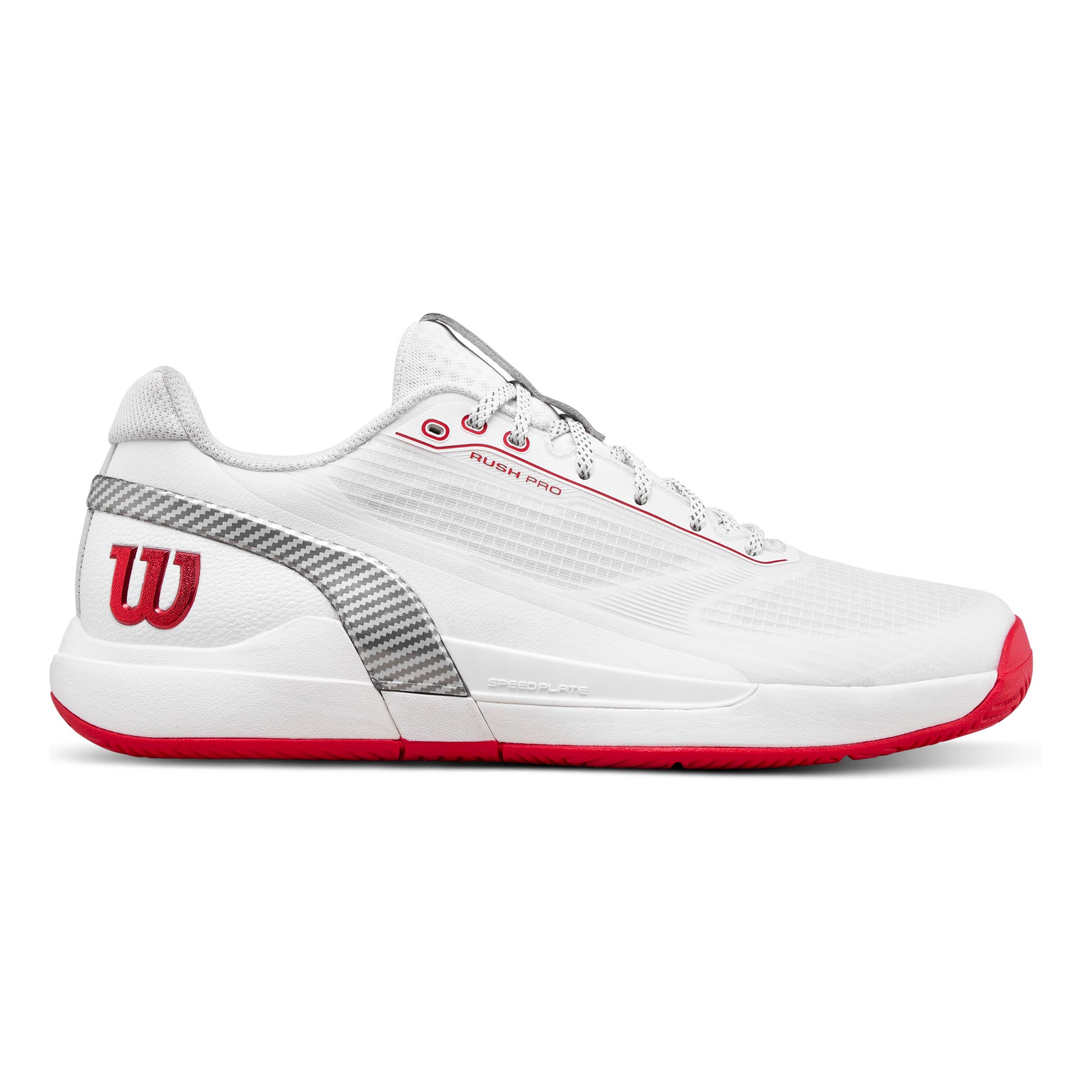 Wilson Rush Pro 5 CTC Chaussures toutes surfaces Hommes - blanc, rouge