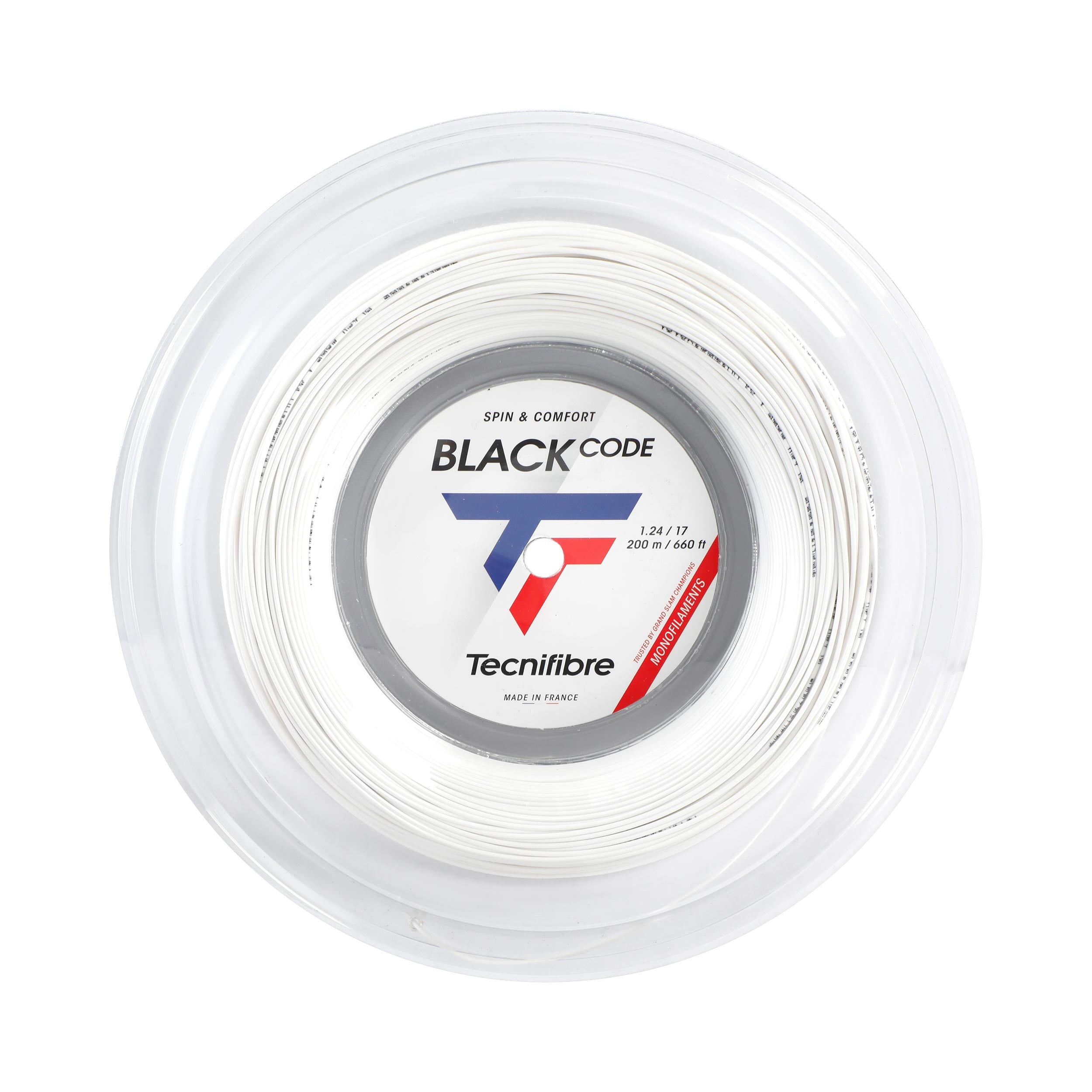 Tecnifibre Black Code Spezial Bobine cordage 200m - blanc