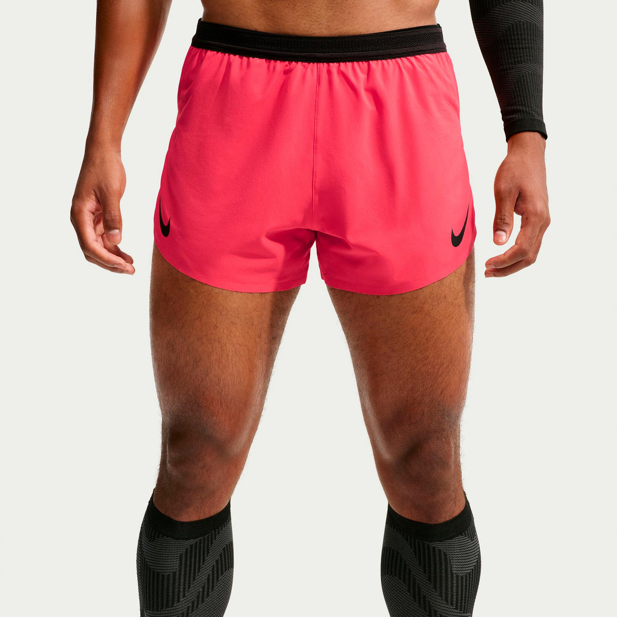 Nike AeroSwift  Short de running Hommes - rouge, noir