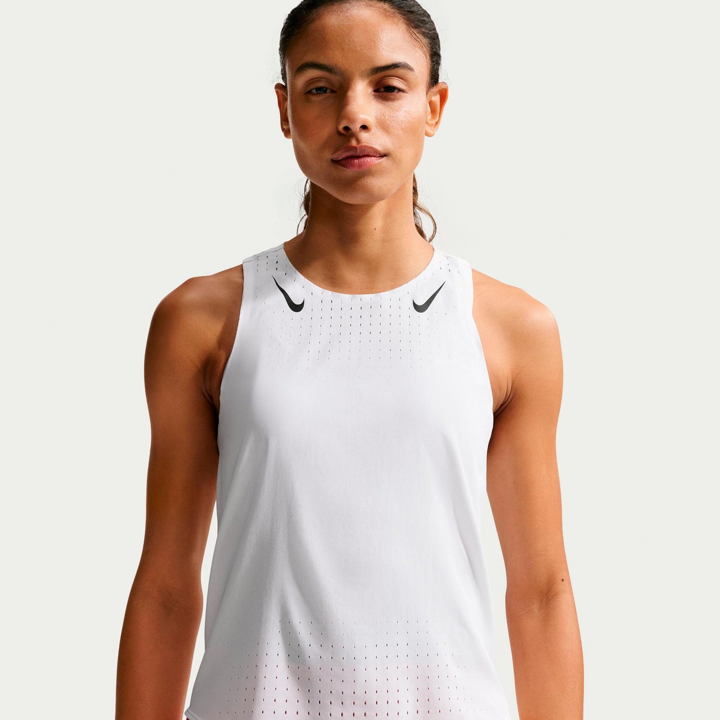 Nike AeroSwift Maillot de course Femmes - blanc, noir