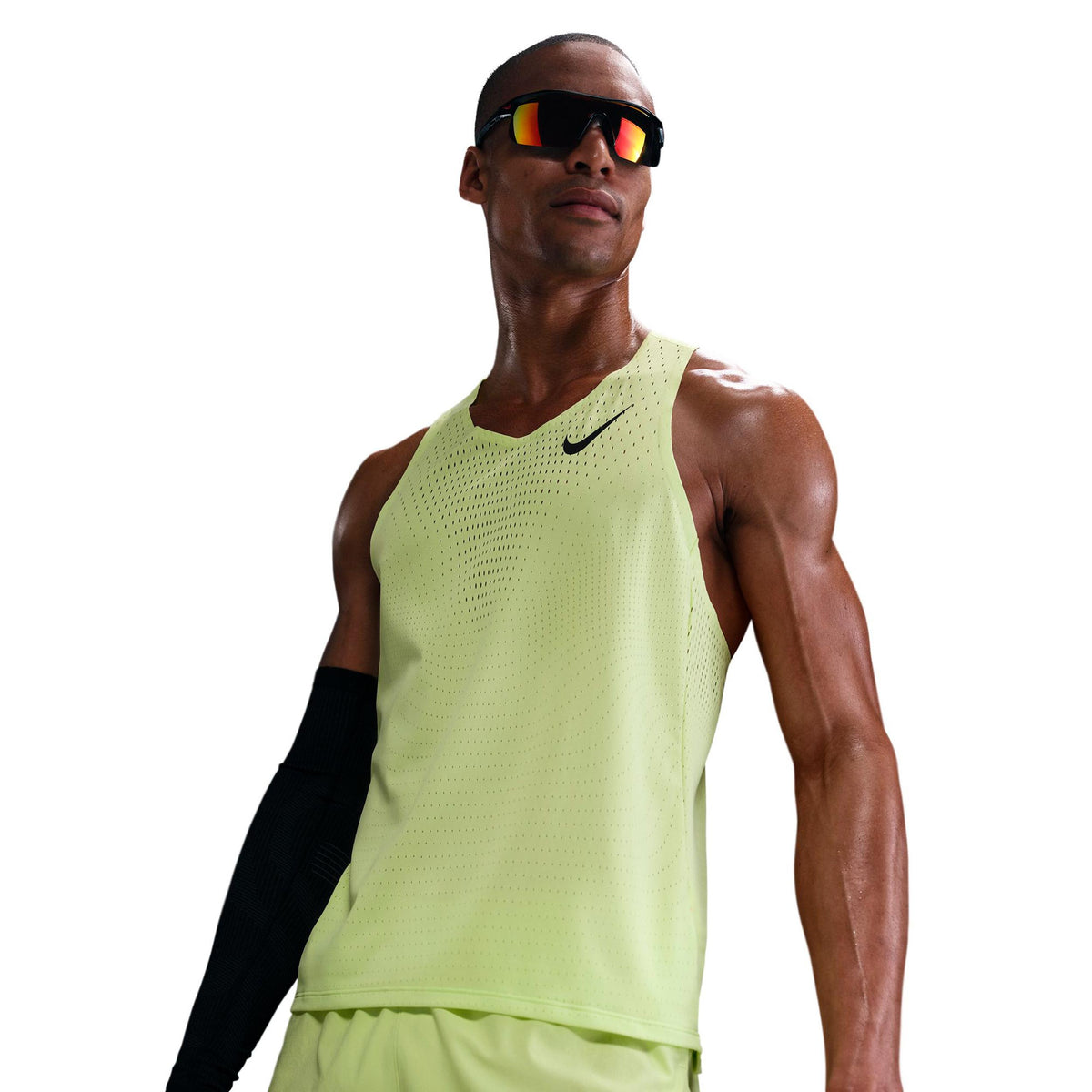 Nike AeroSwift  Maillot de course Hommes - jaune citron, noir