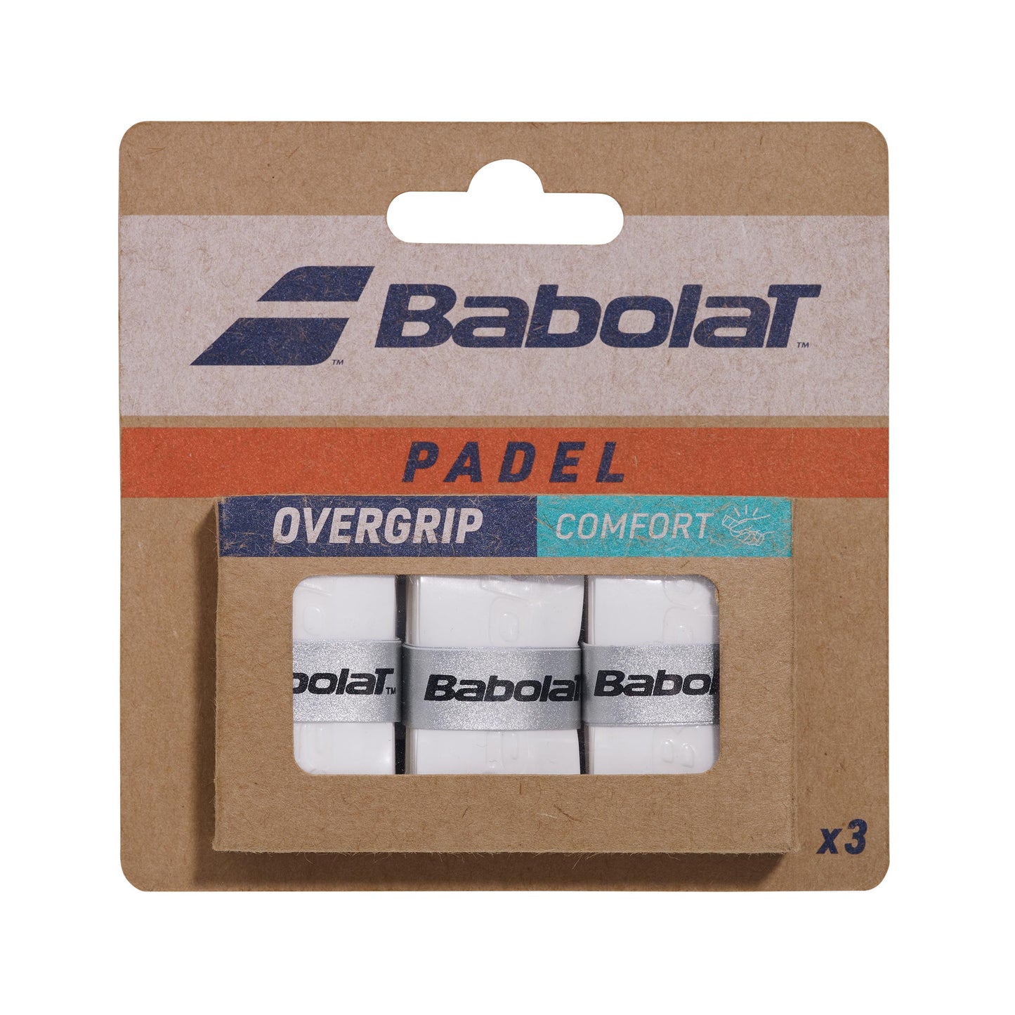 Babolat Comfort Padel X3 Surgrip de padel - blanc