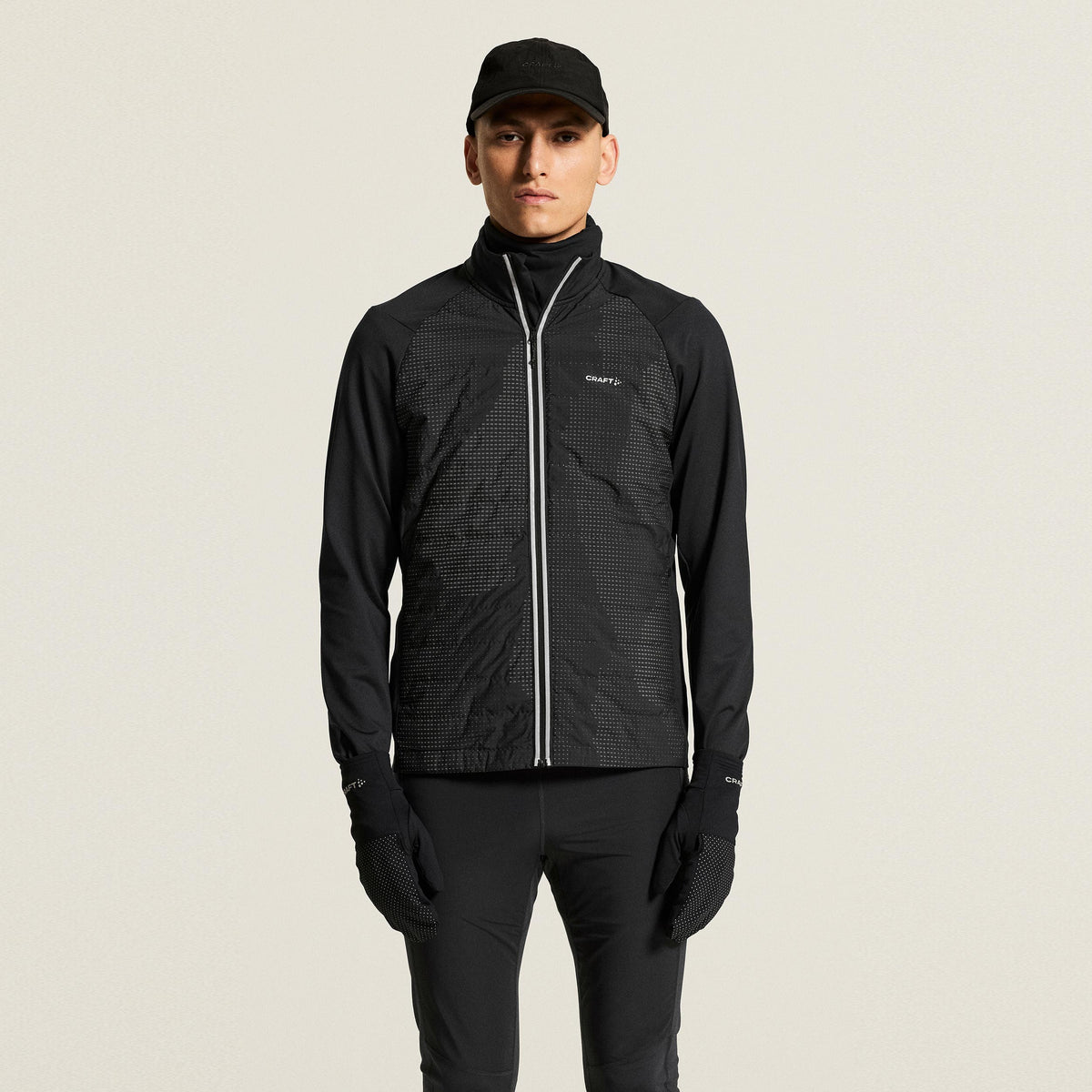Craft SubZ Lumen Veste running Hommes - noir, gris