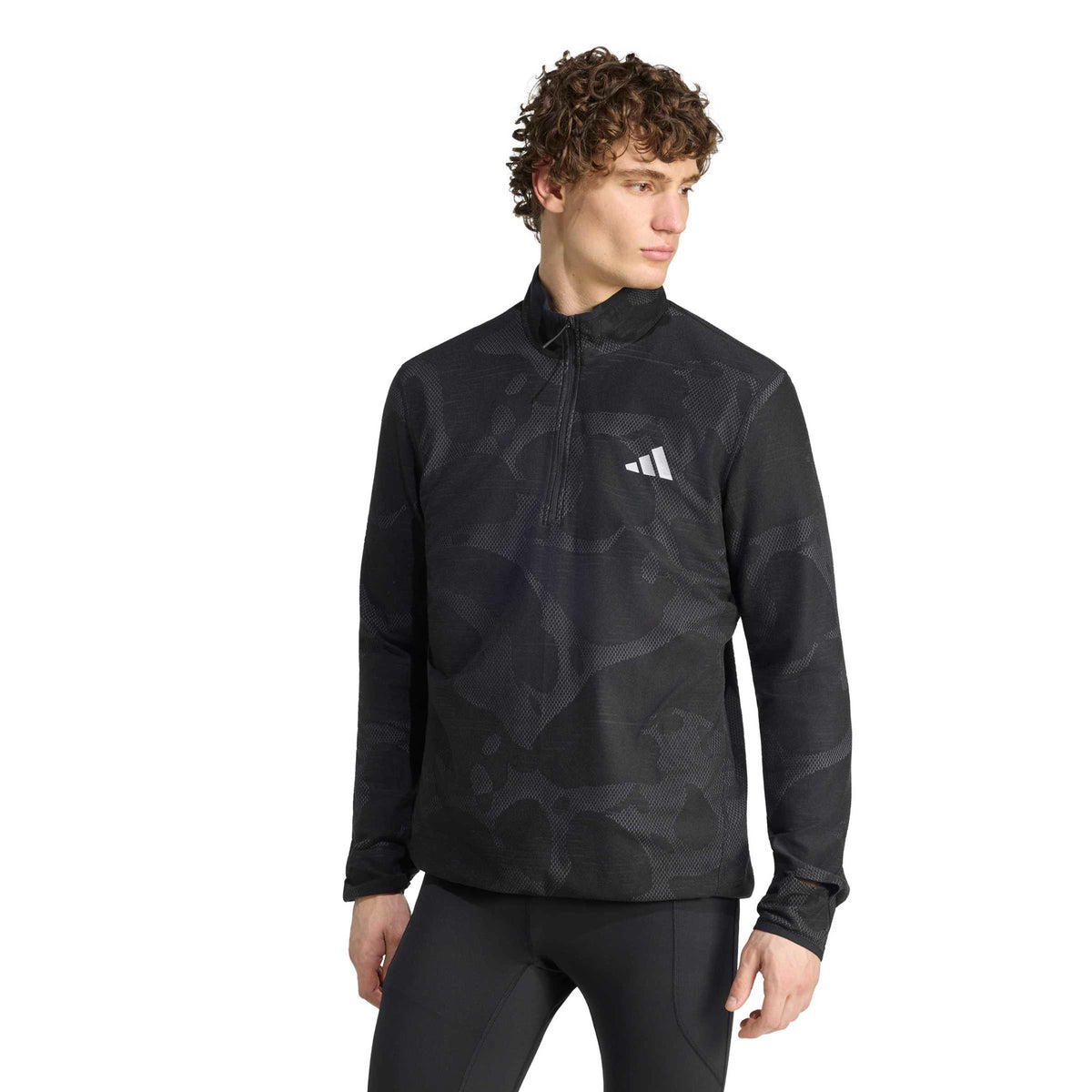 adidas adi365 Climawarm+ Maillot de course Hommes - noir