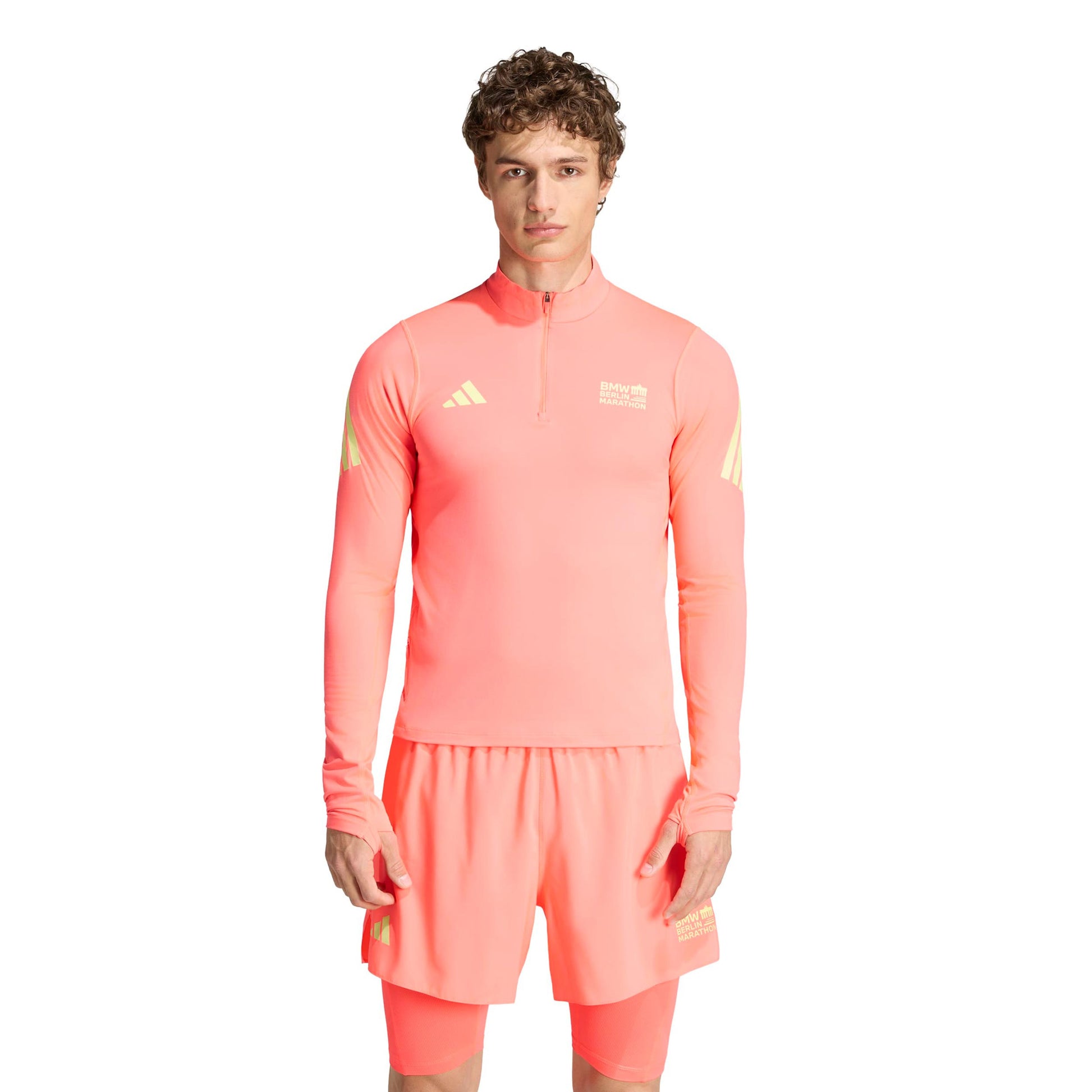 adidas BMW Berlin Maillot de course Hommes - bleu, jaune