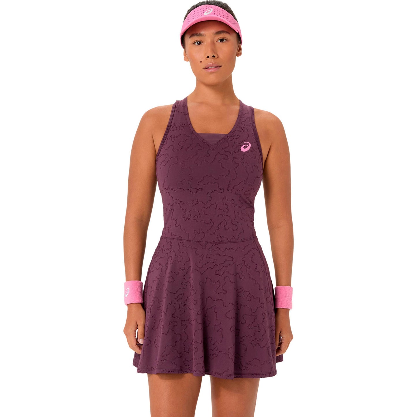ASICS Match Jacquard Robe Femmes - rouge vin