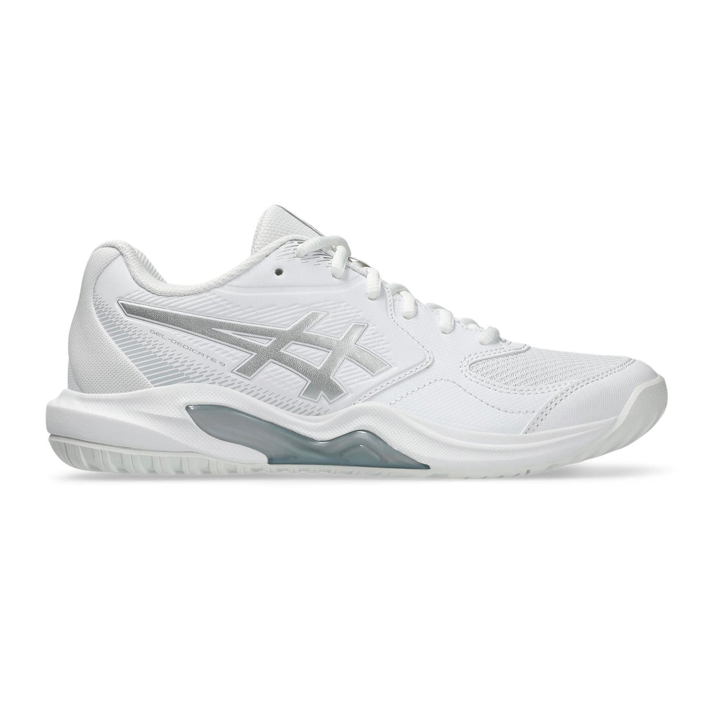 ASICS Gel-Dedicate 9 Chaussures toutes surfaces Femmes - blanc, argent